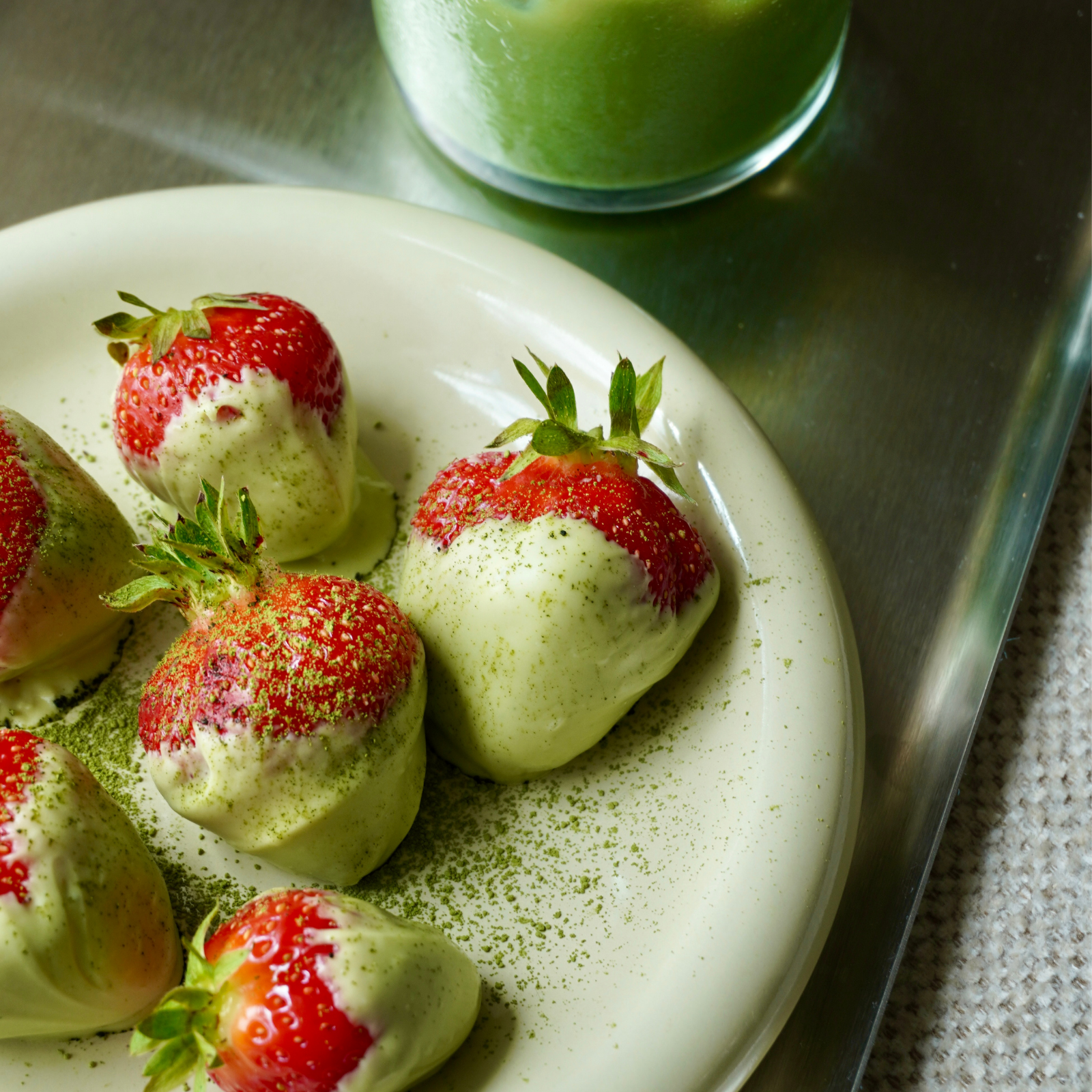 Matcha-jordbær