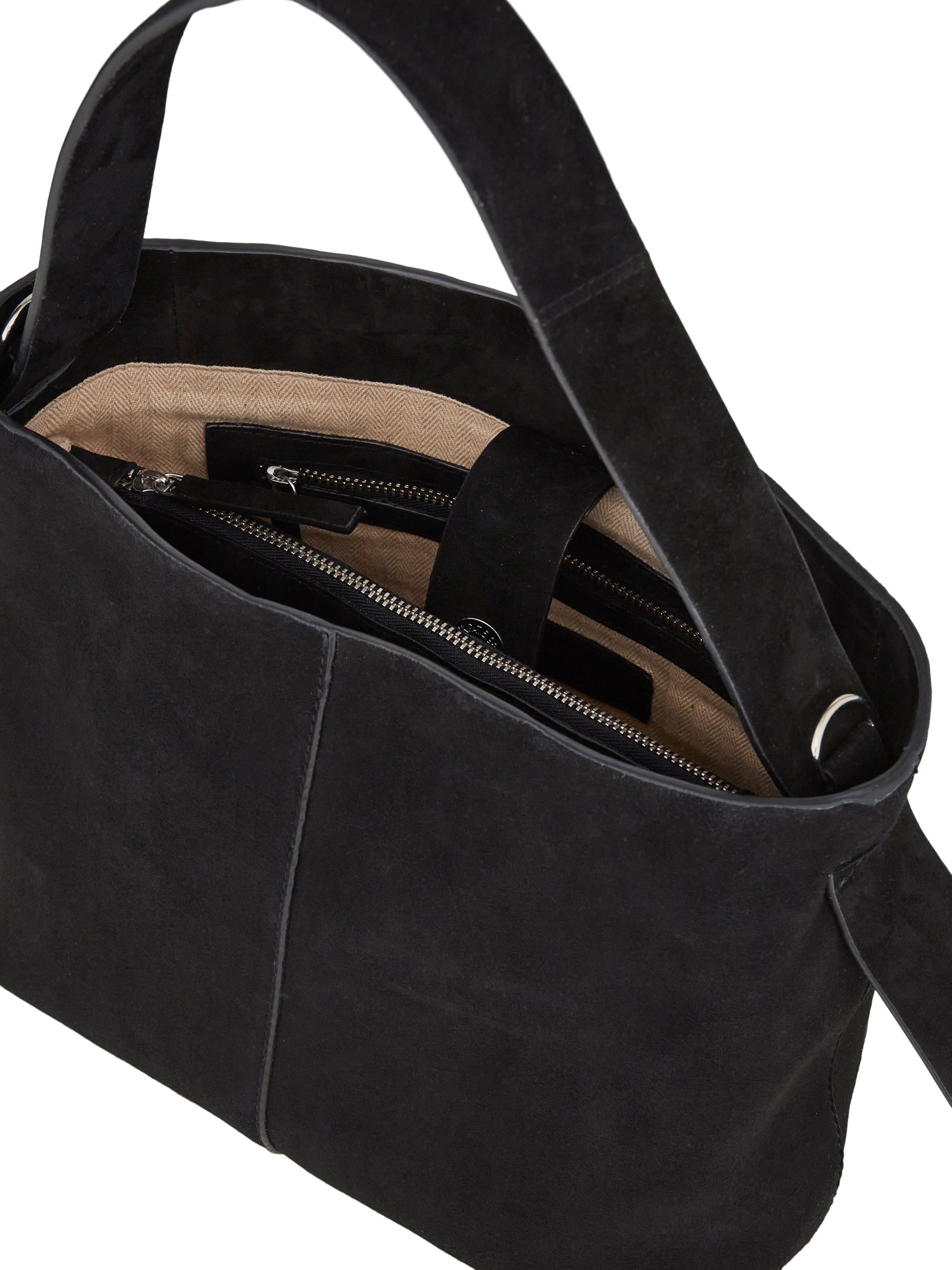 Fraya Small ruskind taske - sort