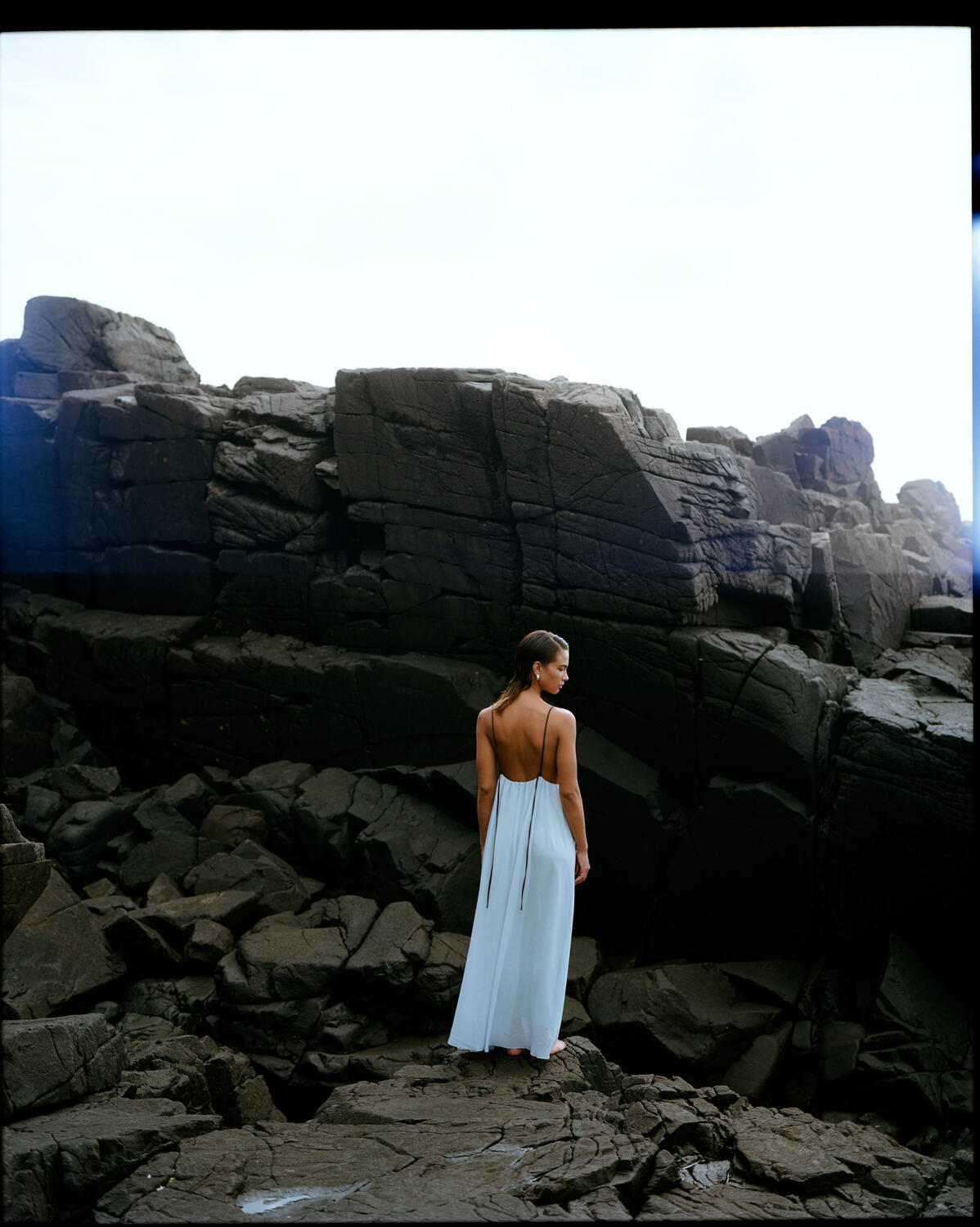 Veroma Strap lang kjole - Gray Down