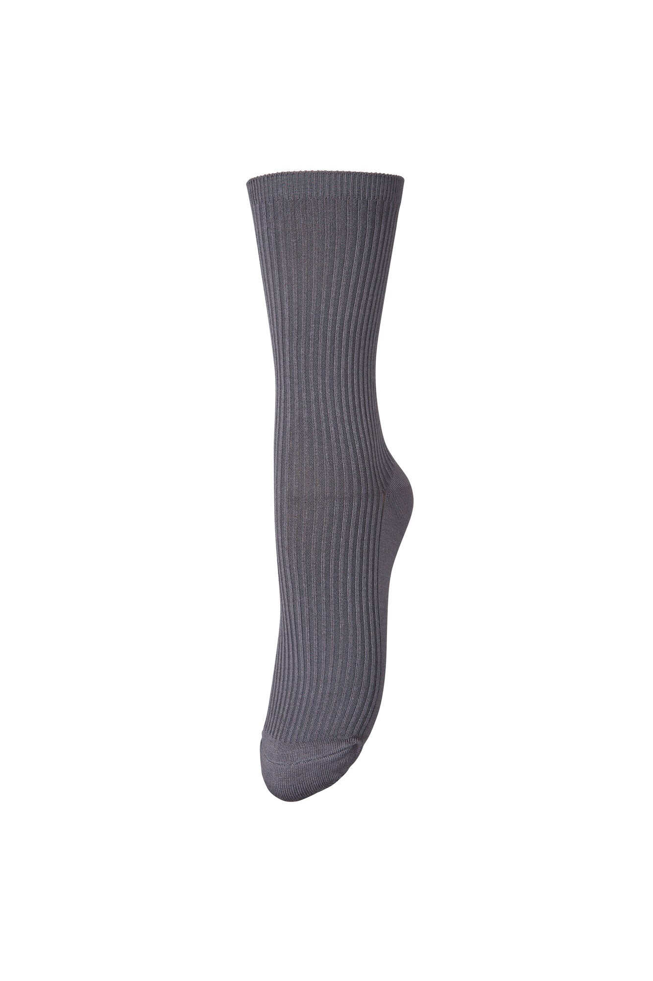 Telma Solid strømpe – Turbulence gray