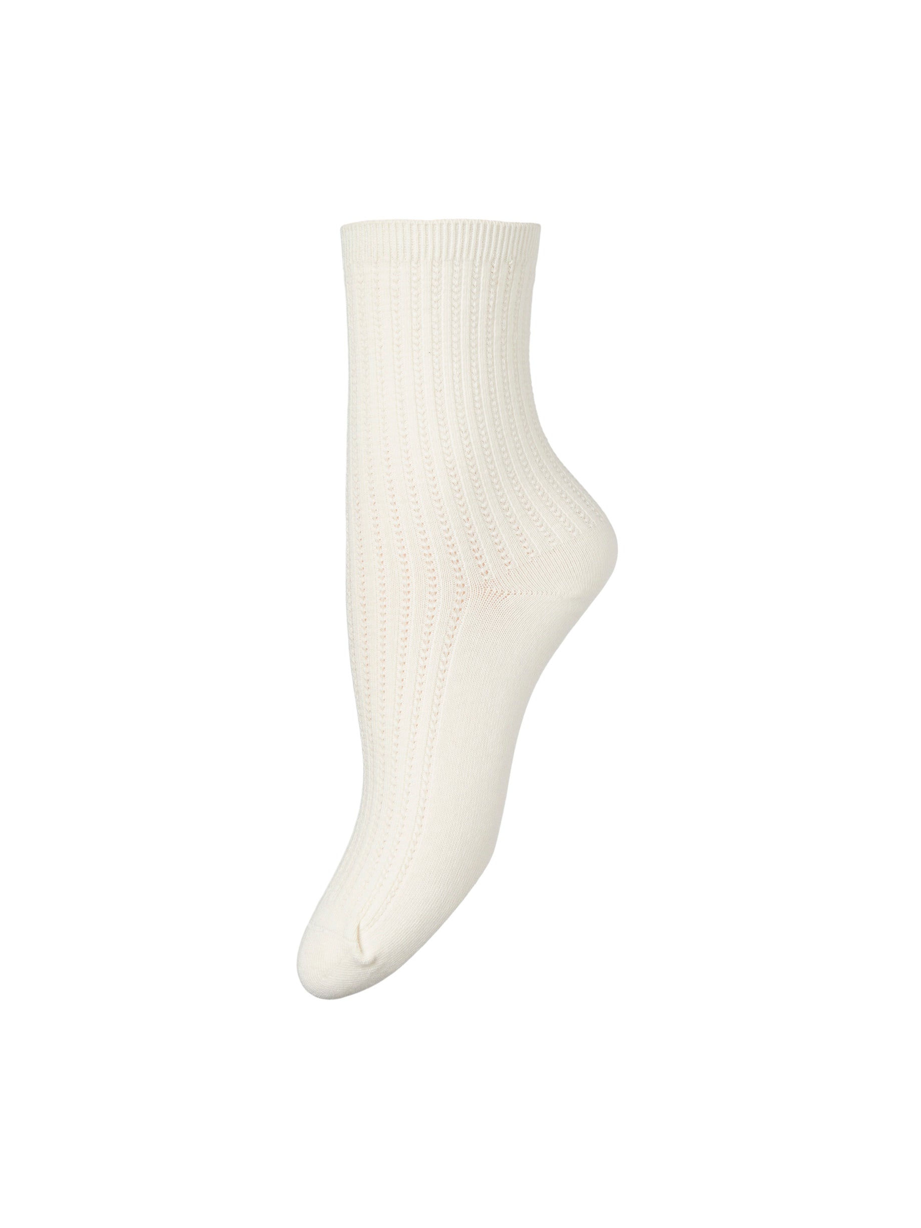 Helga Crochet strømper - hvid