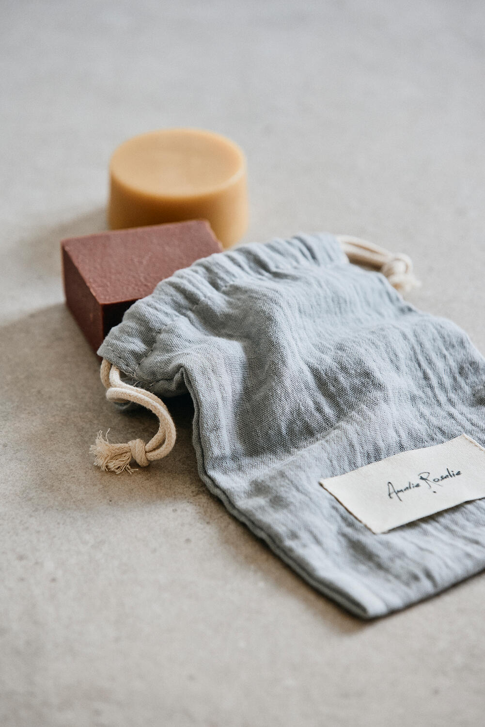 Cotton sæbetaske - grå