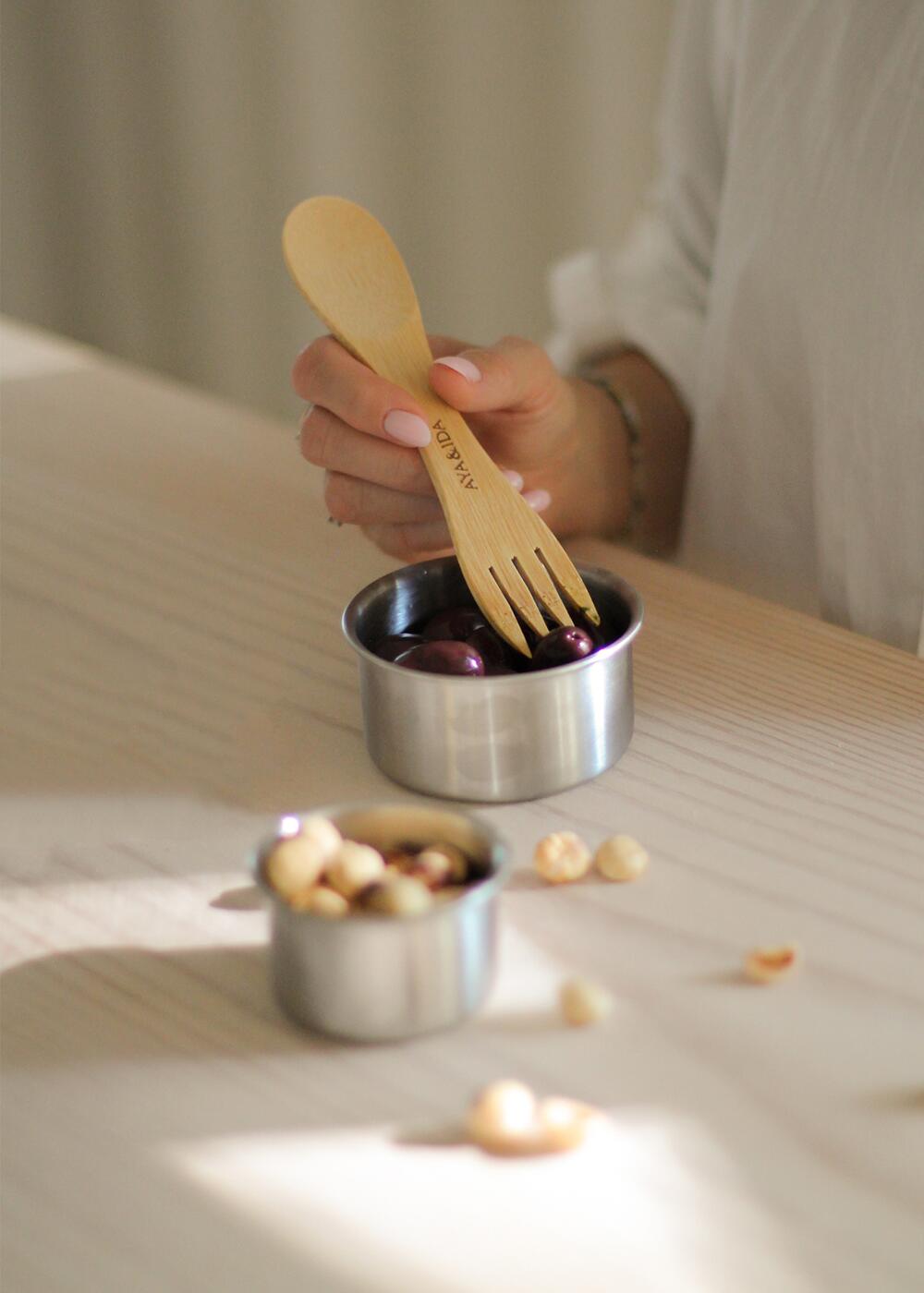 Snack Container, Dark Grey - 2 stk