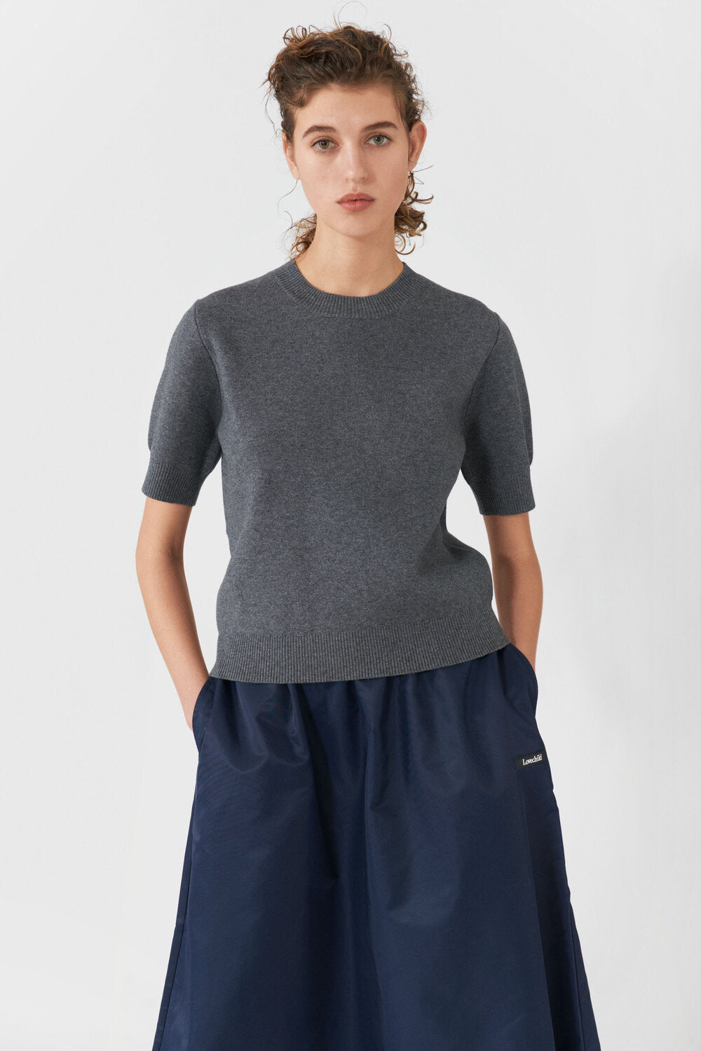 Lauren midi nederdel - Total Eclipse