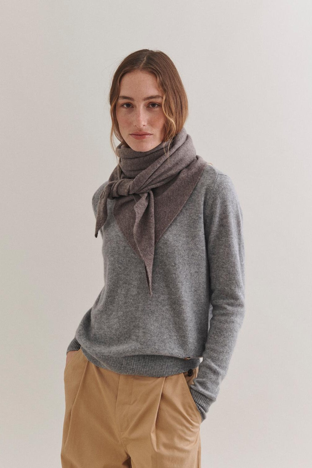 Andrea Triangle Cashmere halstørklæde - Mole