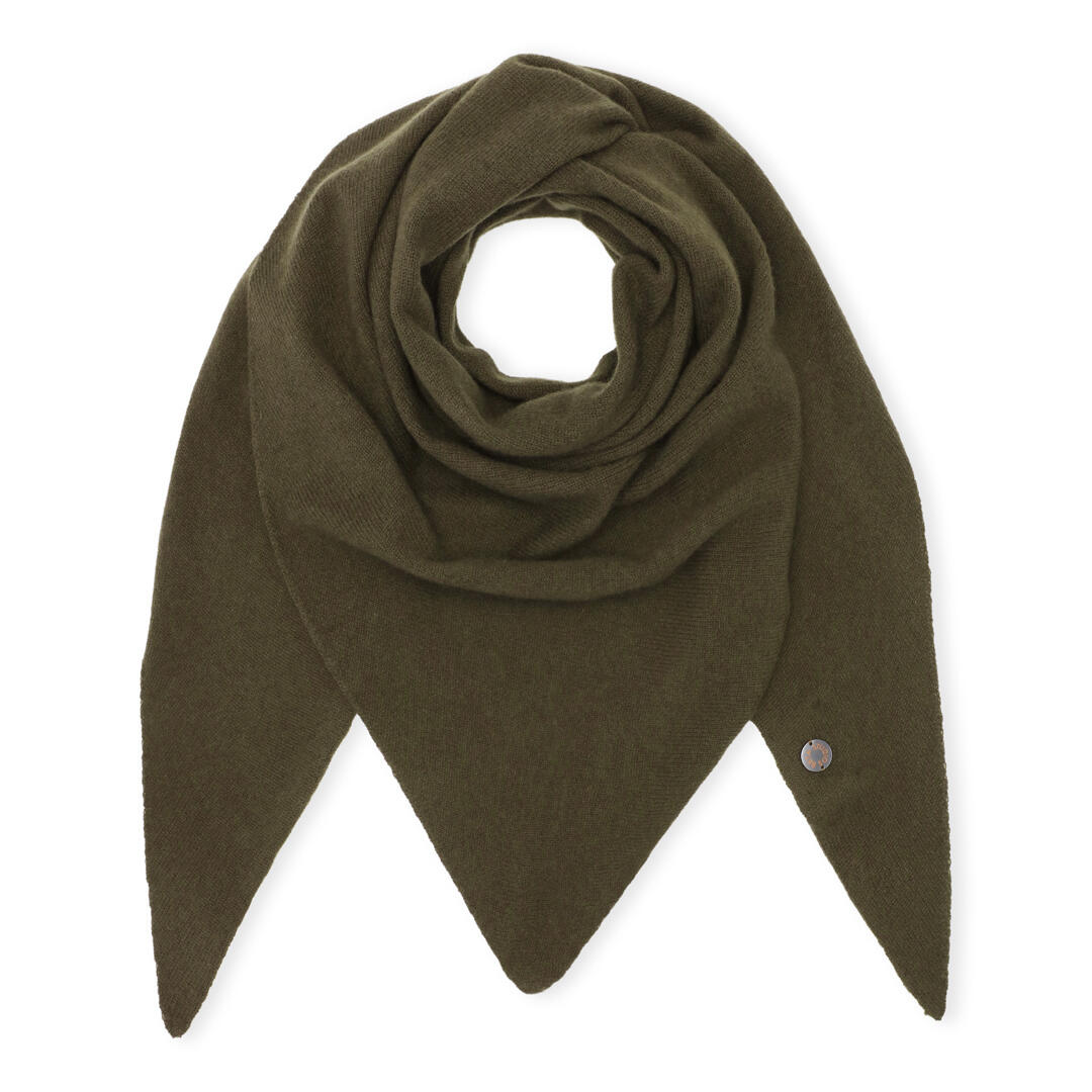 Andrea Triangle Cashmere halstørklæde - Topiary Green
