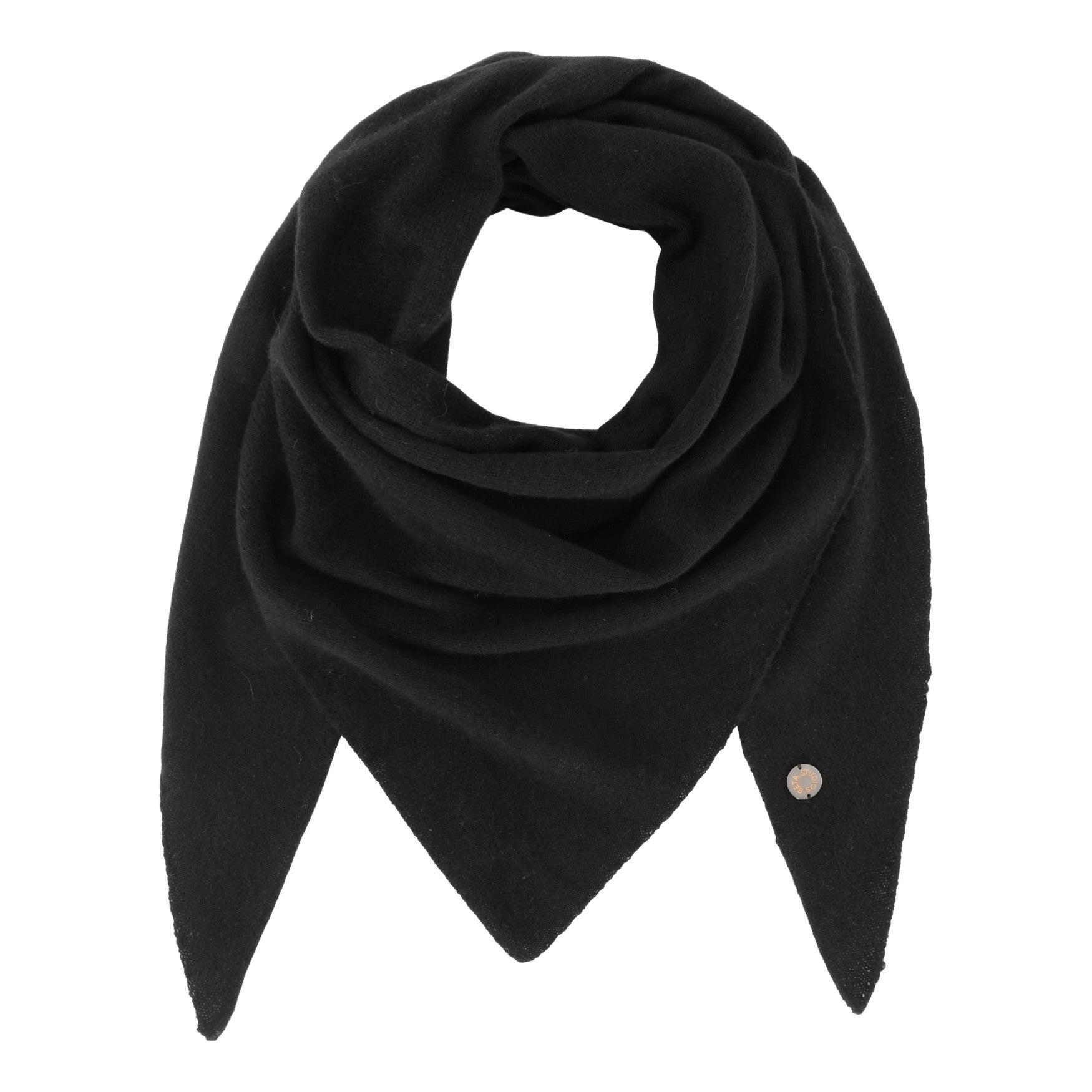 Triangle Cashmere halstørklæde - sort