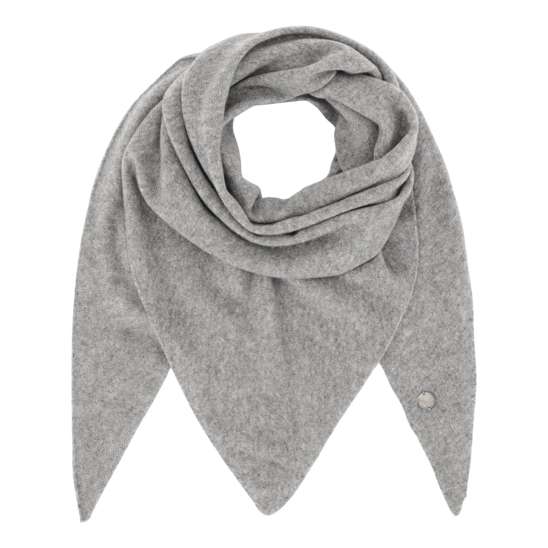 Triangle Cashmere halstørklæde - grå