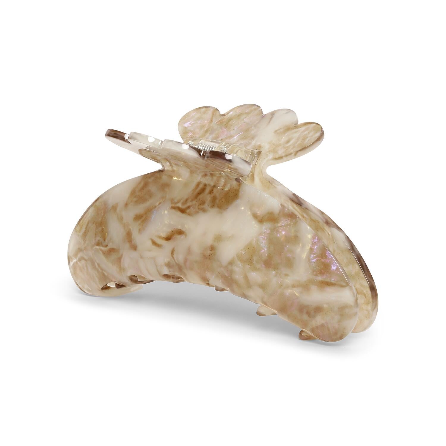 Helle Terra Big hårklemme - beige