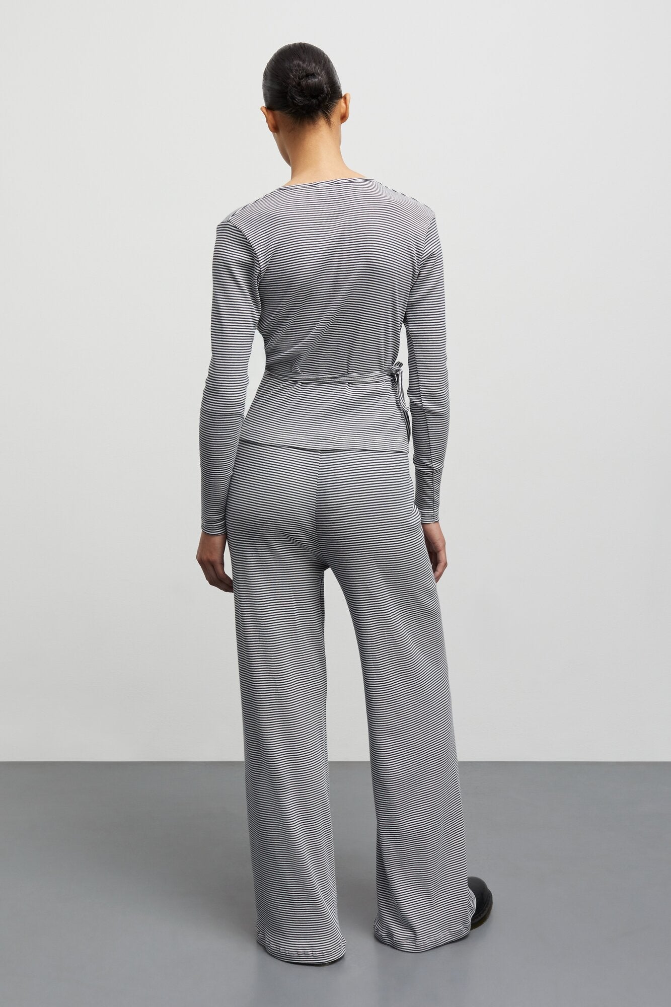 2X2 Cotton Stripe Velon løse bukser - Parisian Night/Vanilla Ice