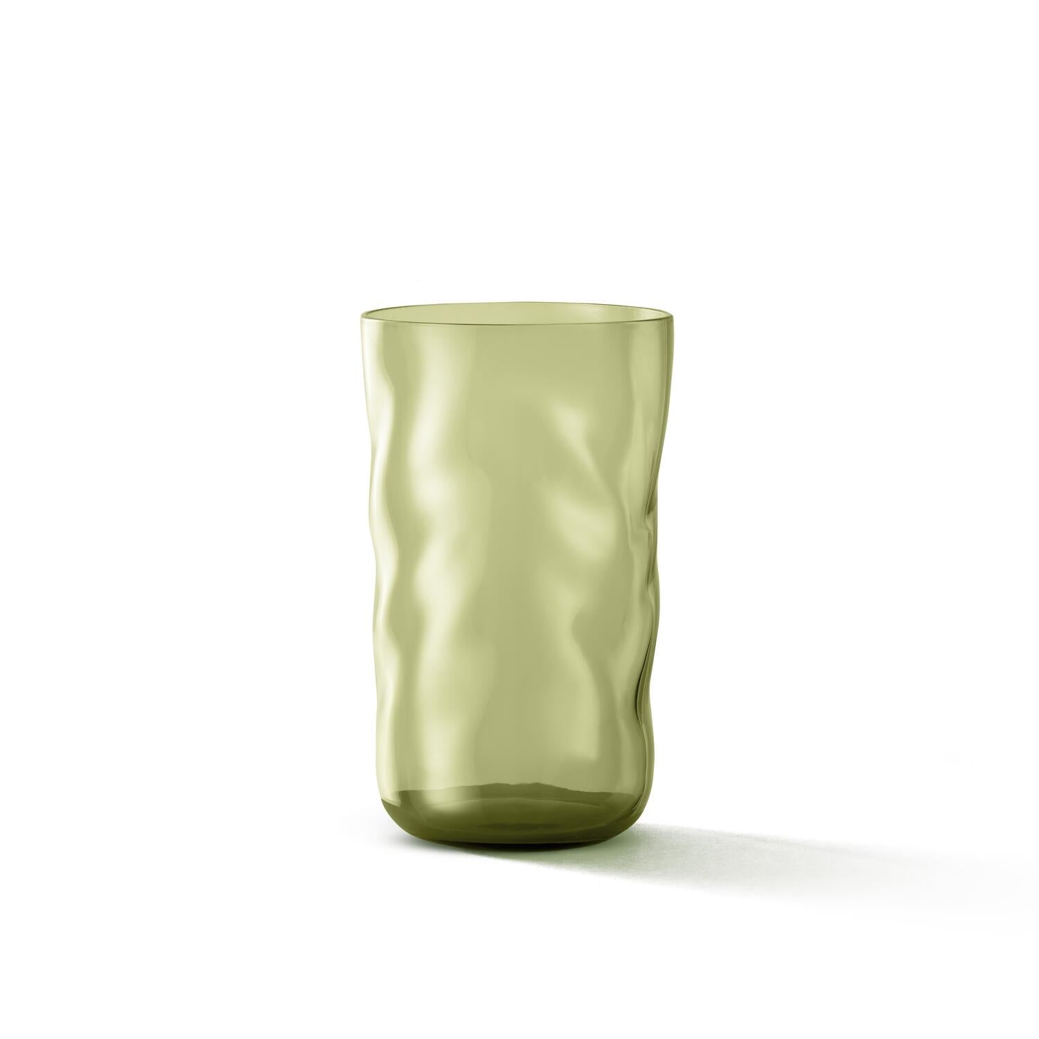 Swirl longdrinkglas, 2 stk - Moss
