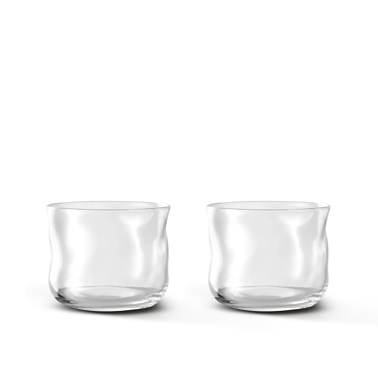 Swirl vandglas, 2 stk. - Transparent