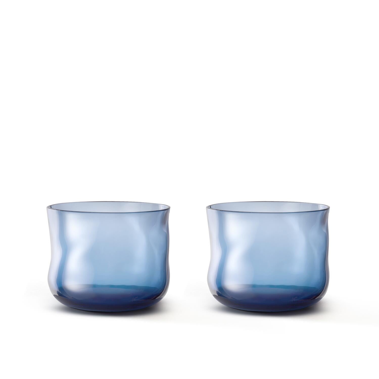Swirl vandglas, 2 stk. - Midnight