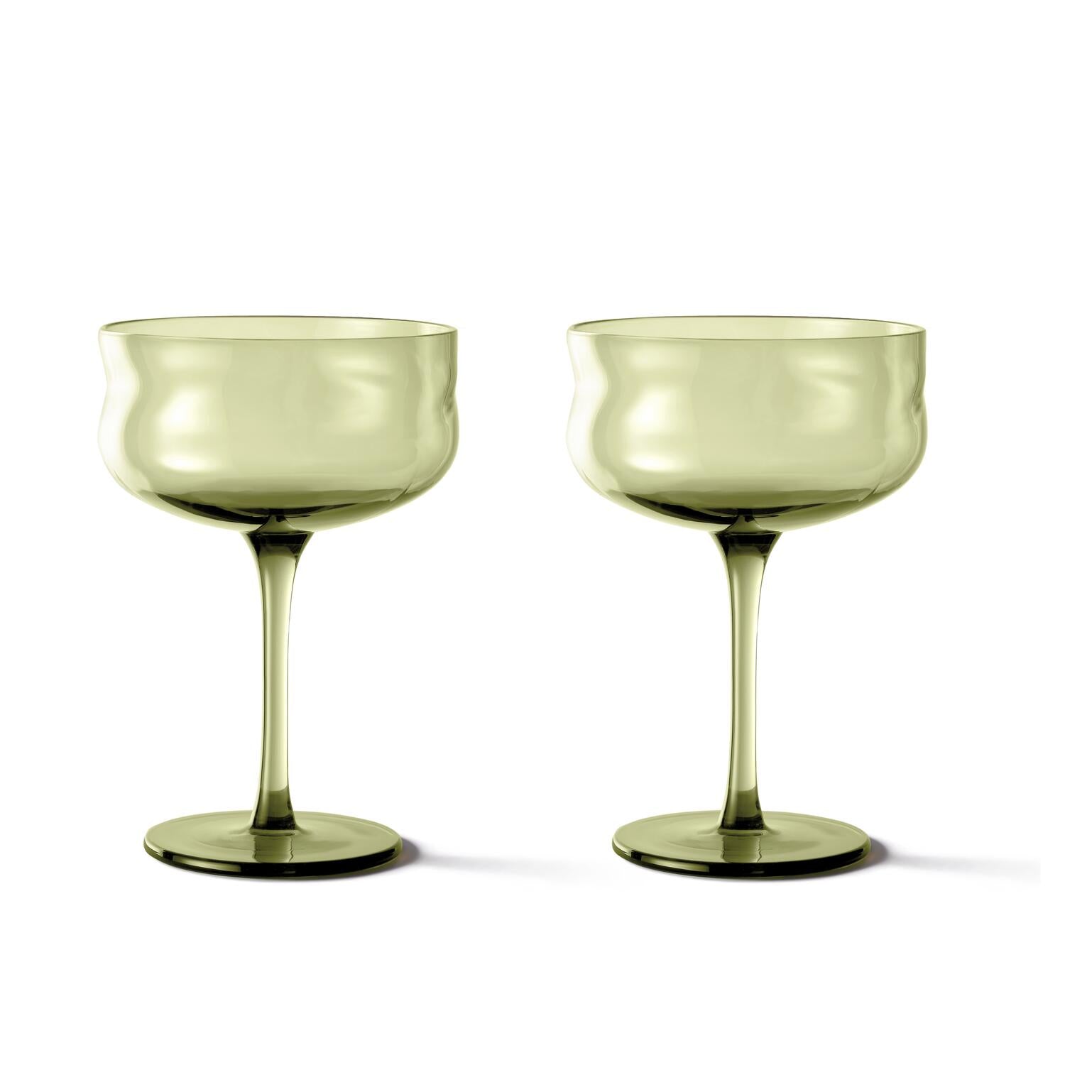 Swirl champagneskåle, 2 stk. - Moss