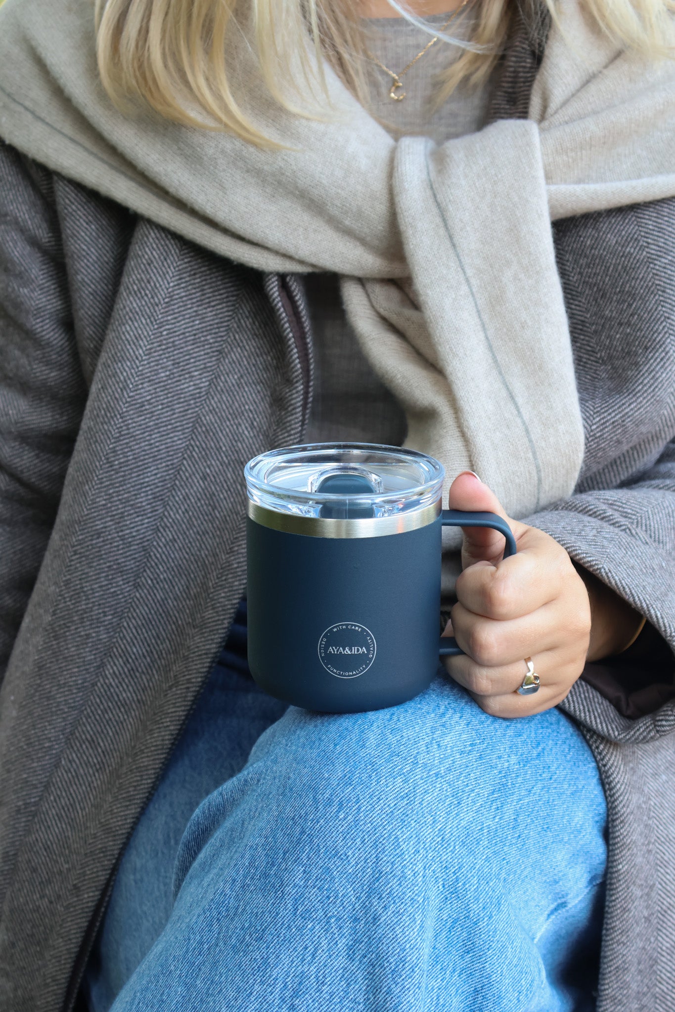 Carry termokop, Navy blue - 300 ml