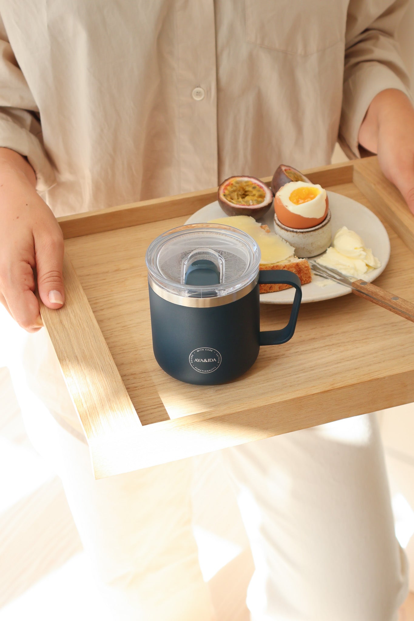 Carry termokop, Navy blue - 300 ml