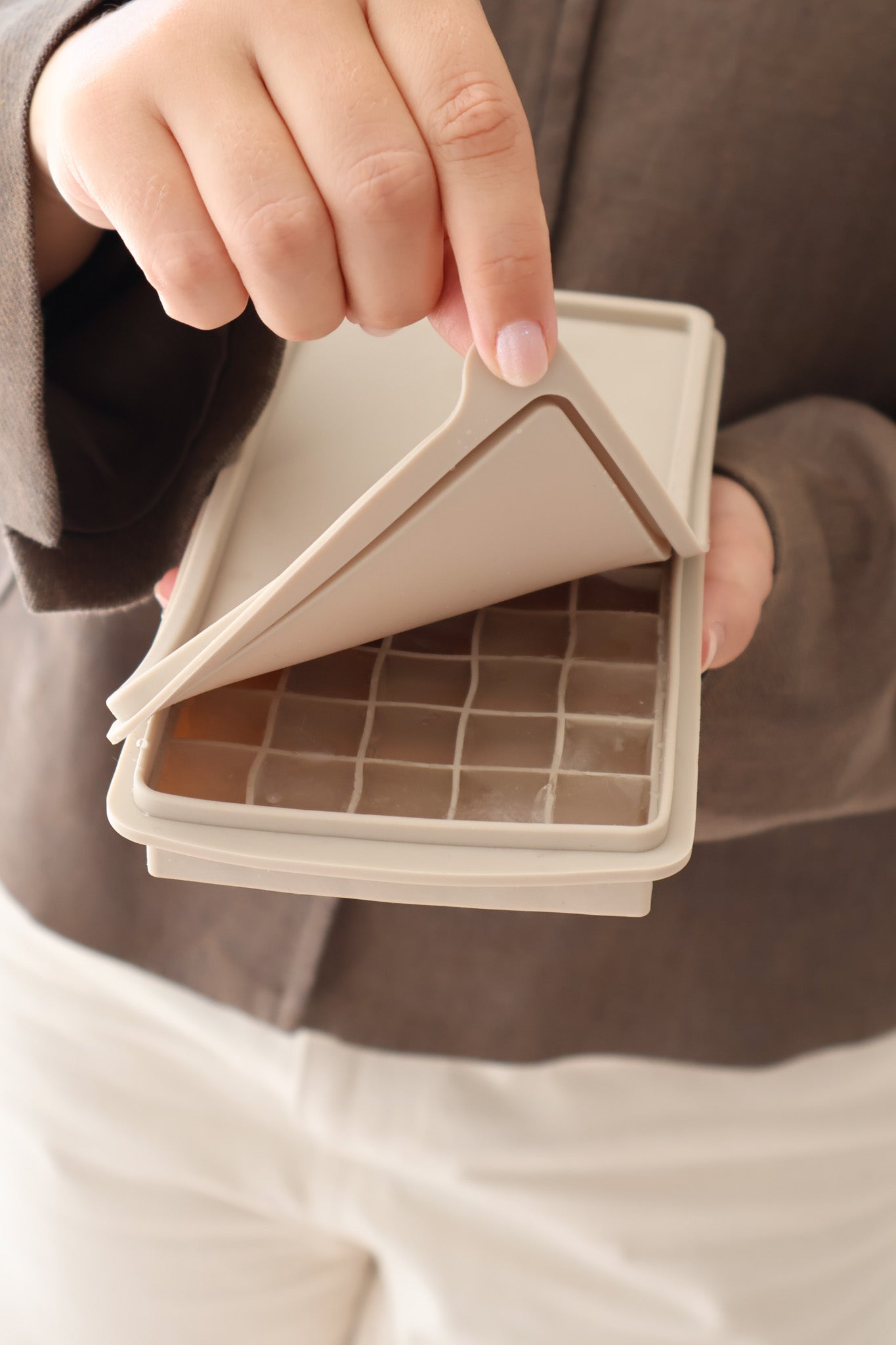 Mini isterningbakke - Cream Beige