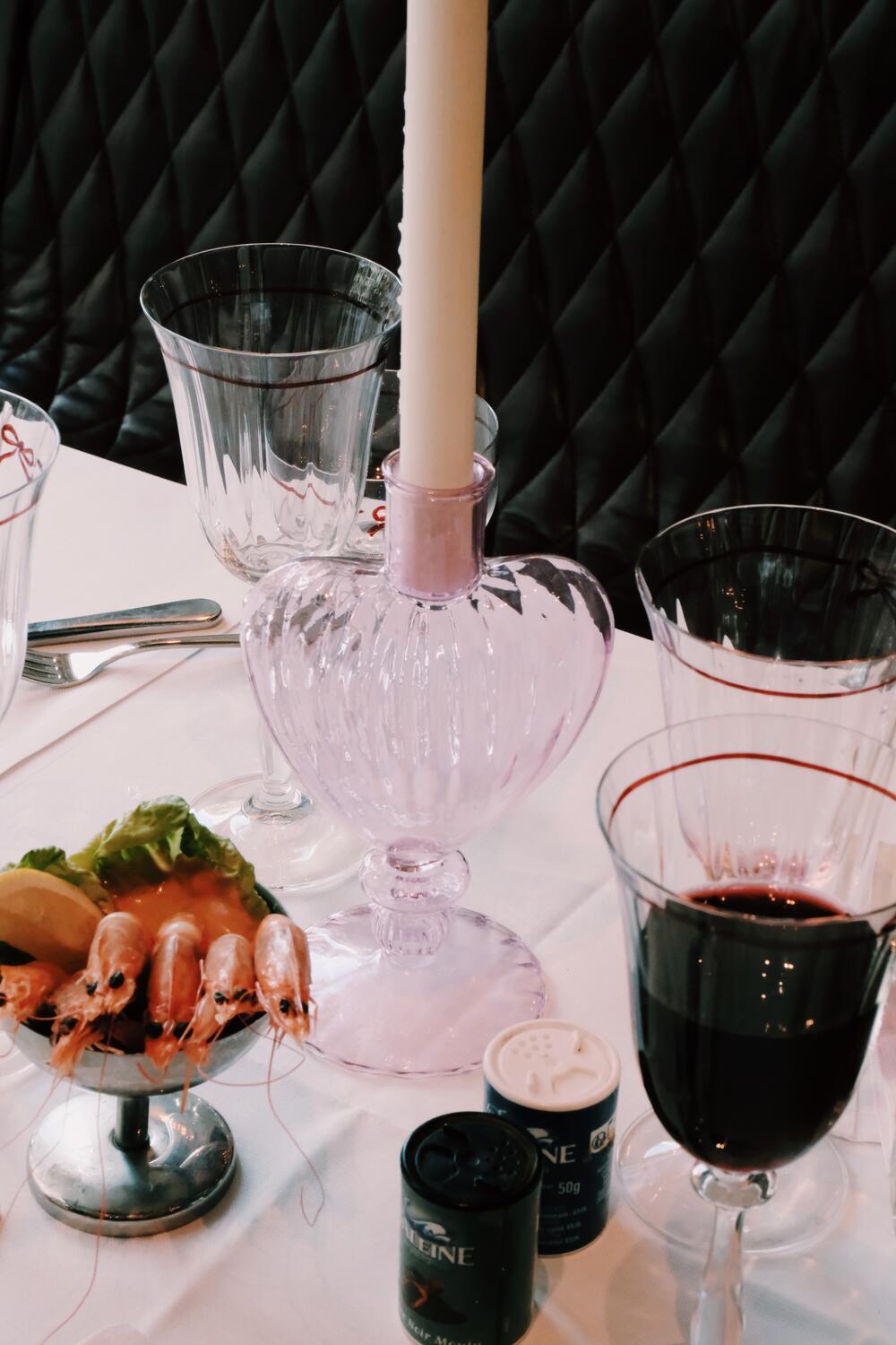 Rose Parfum lysestage - rosa