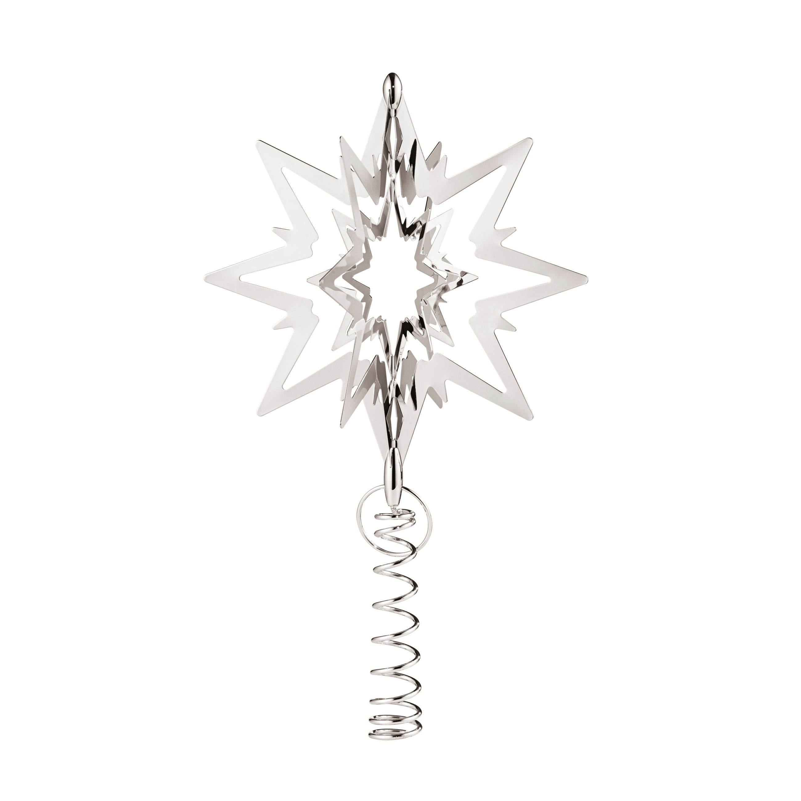 Topstjerne, lille - sølvfarvet