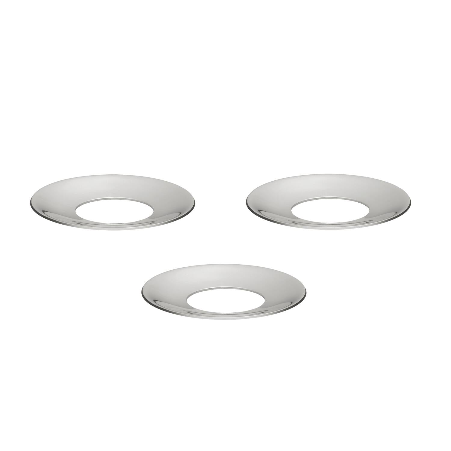 Lysestage manchet, krom - 3 stk.