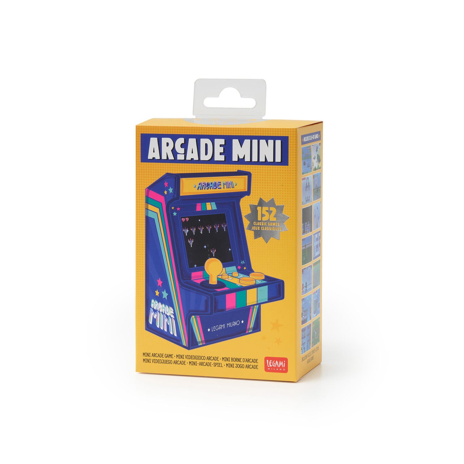 Mini arkadespil, 152 spil - blå
