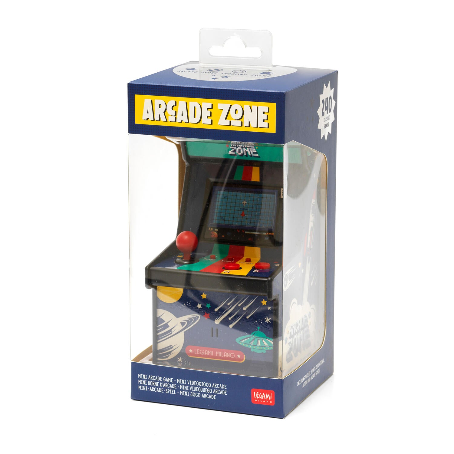 Zone mini-arkadespil, 240 spil - blå