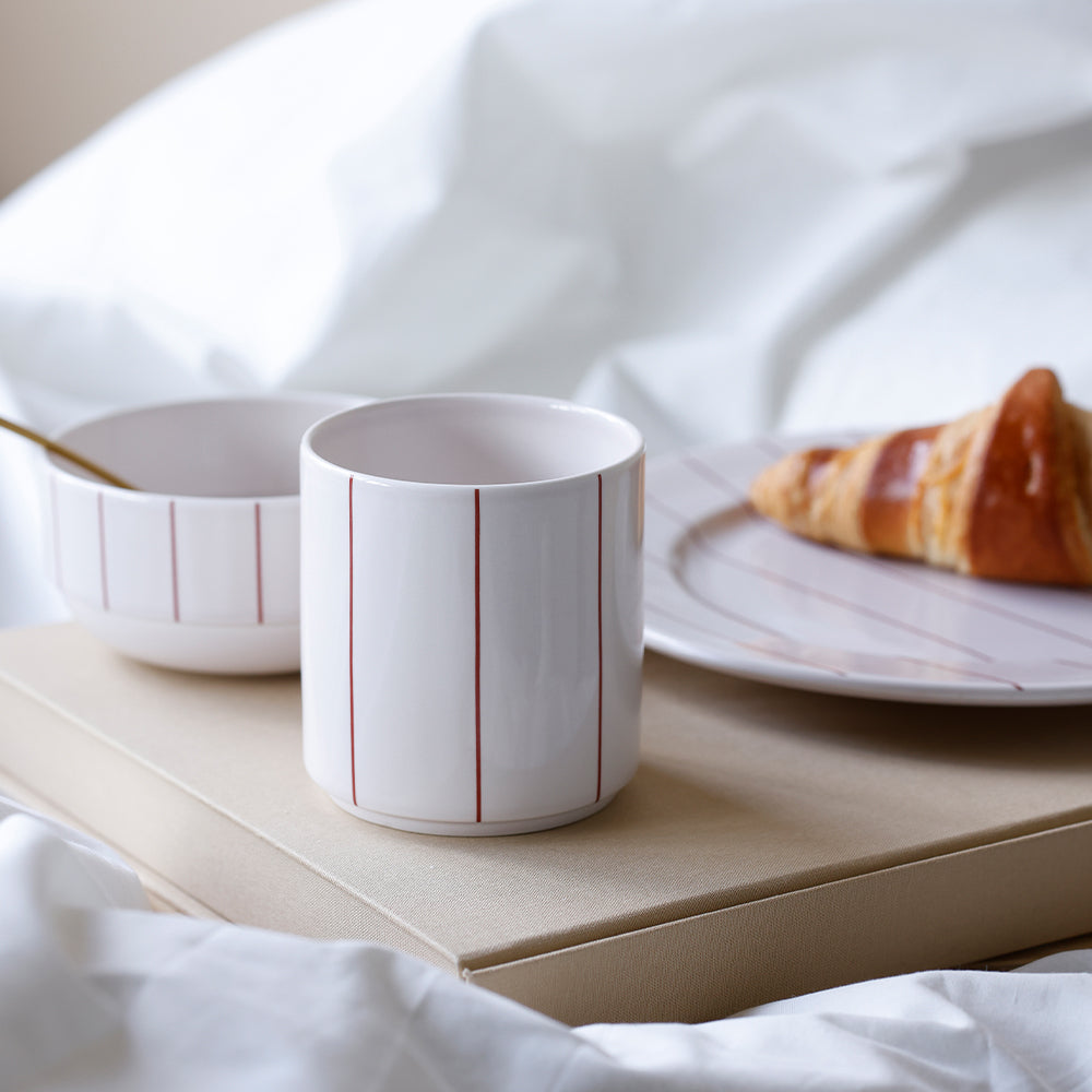 Pyjamas skål - Pastel Beige/Faded Rose