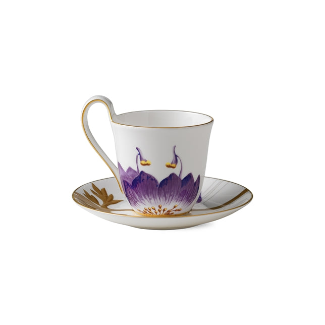 Flora højhankskop m/ underkop, Stedmoderblomst - 27 cl.