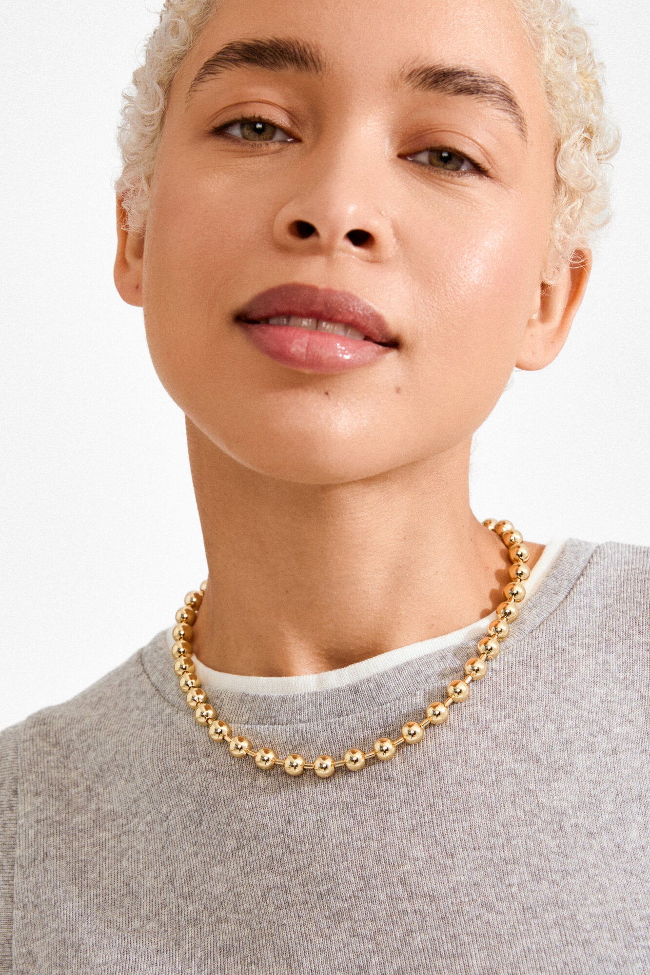 Air halskæde - forgyldt