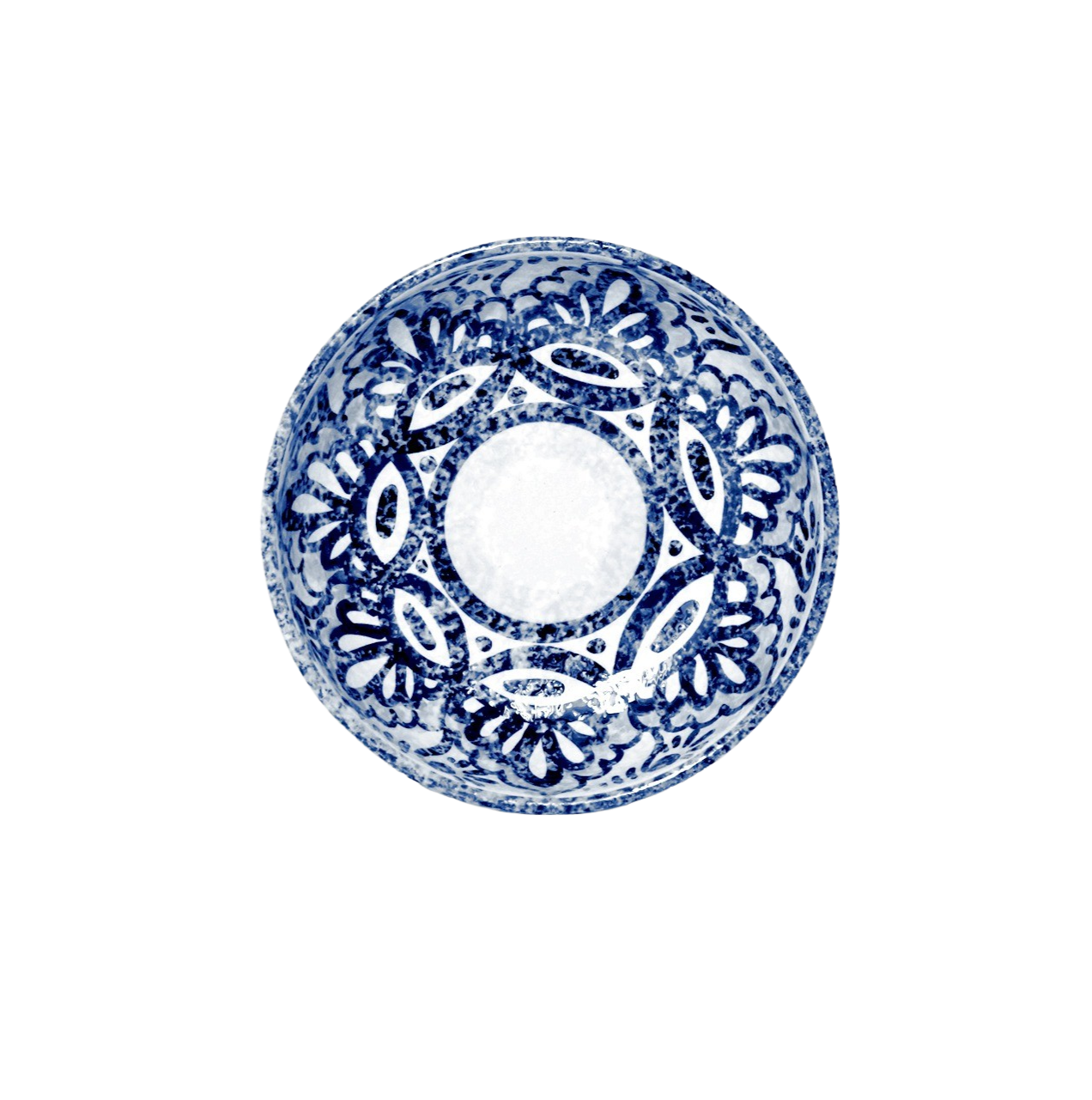 Andalusia Shallow Individual skål, blå - Ø16 cm.