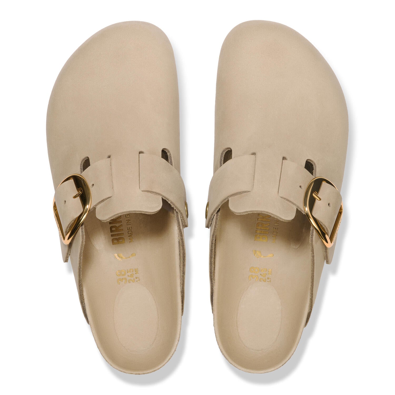 Boston Big Buckle clogs - Tabacco Brown