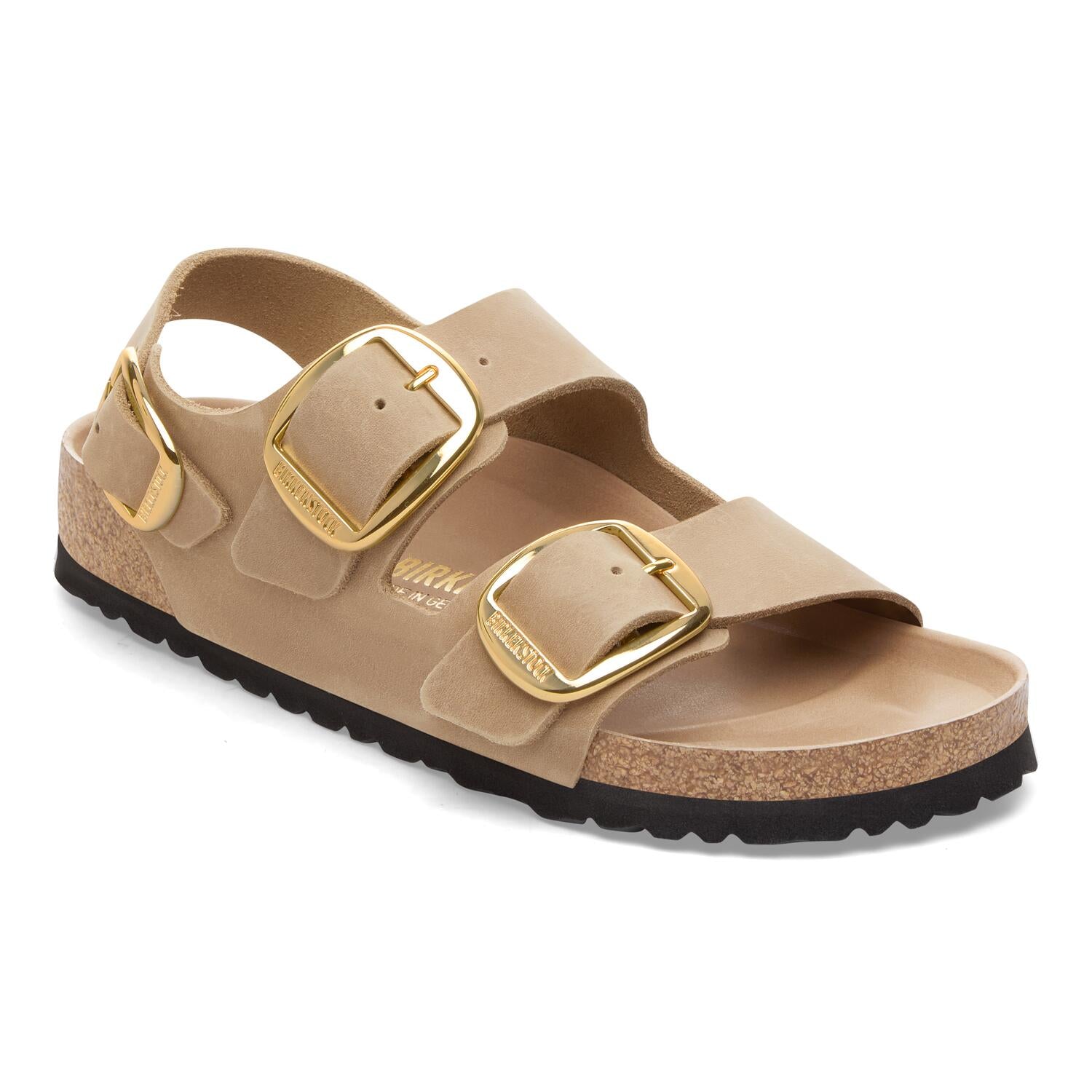 Milano Big Buckle sandal - Tabacco Brown