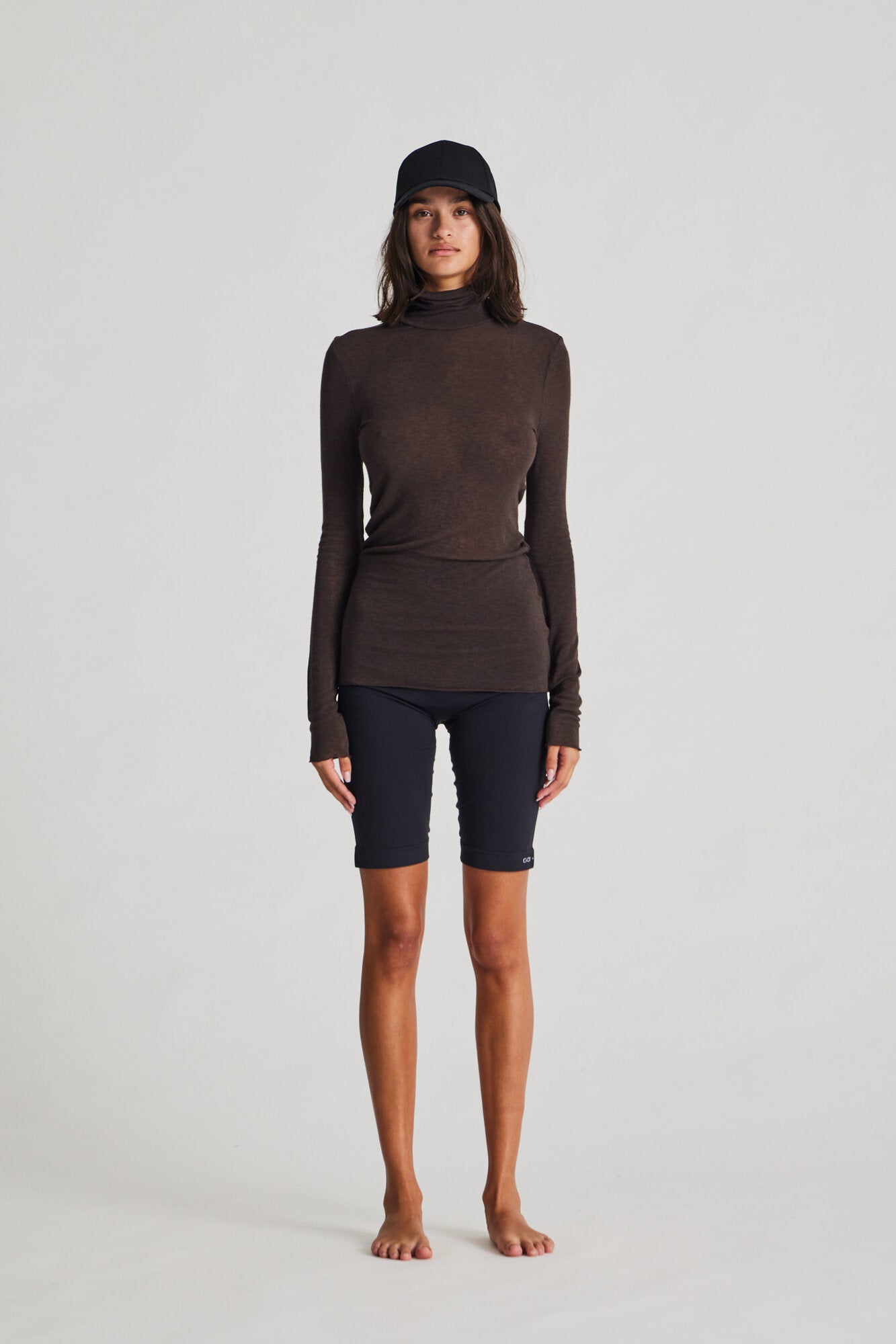 Anna Wool Turtleneck langærmet t-shirt - Mulch