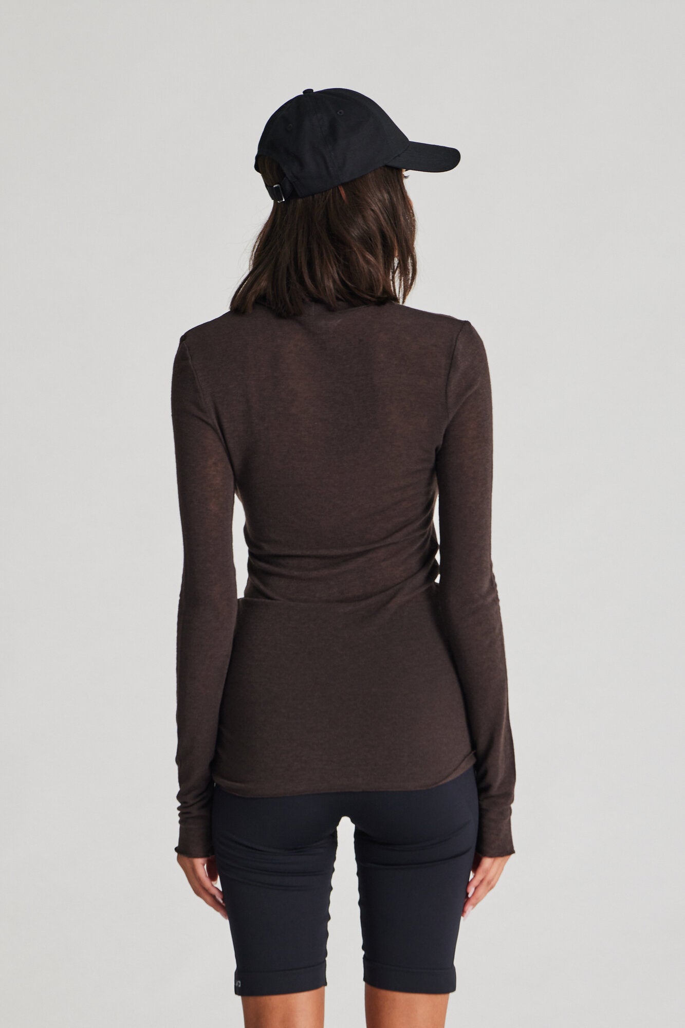 Anna Wool Turtleneck langærmet t-shirt - Mulch