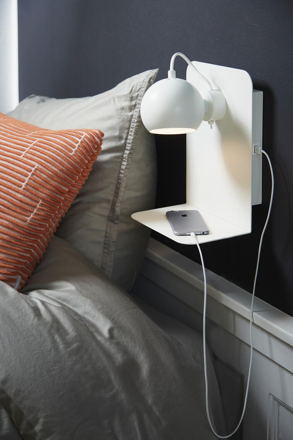 Ball Metal væglampe - White Matt