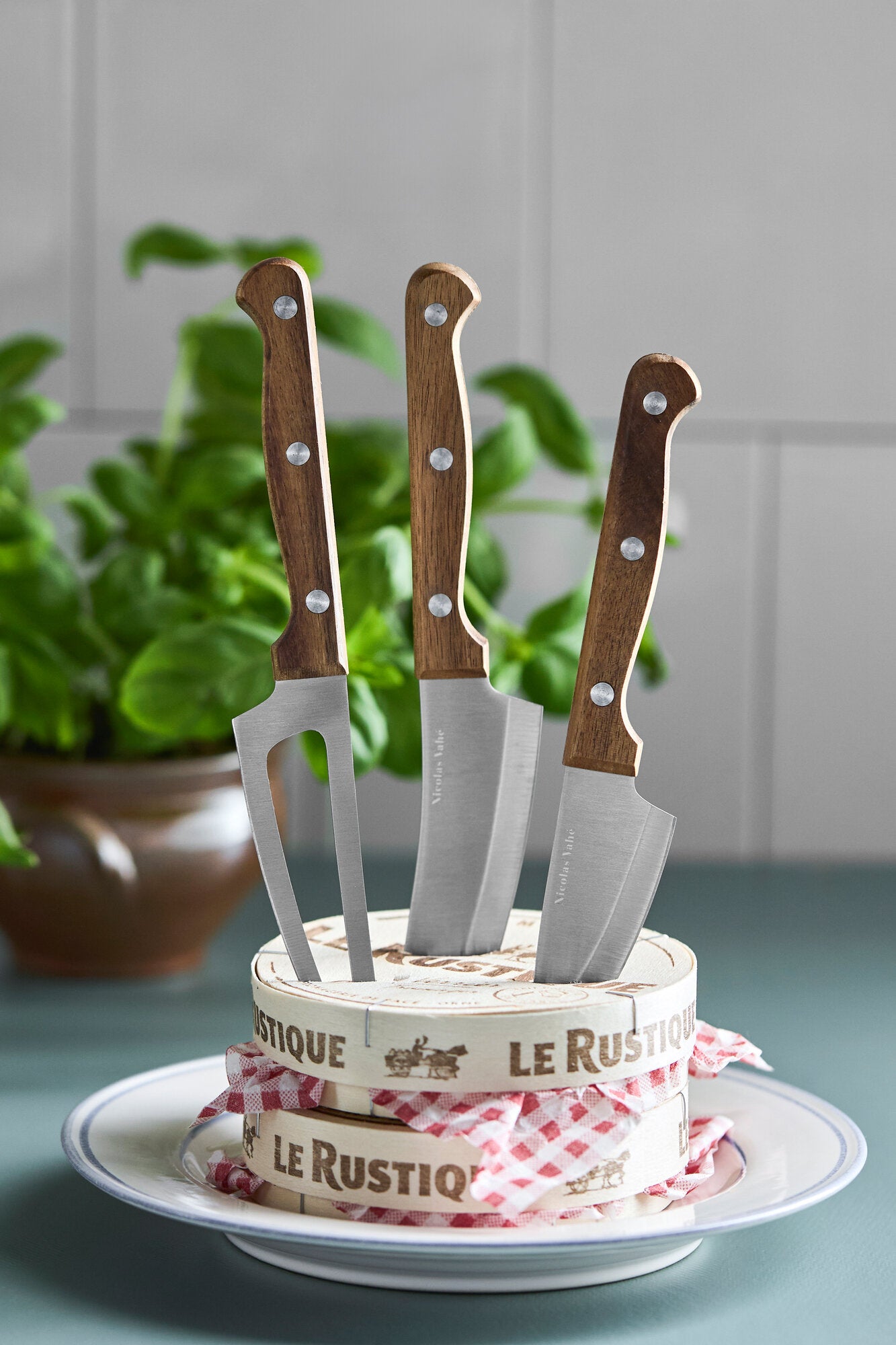 Osteknive, 3 stk - Natur