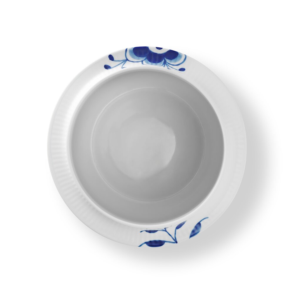 Blå Mega Riflet vinkøler - H21,5 cm.