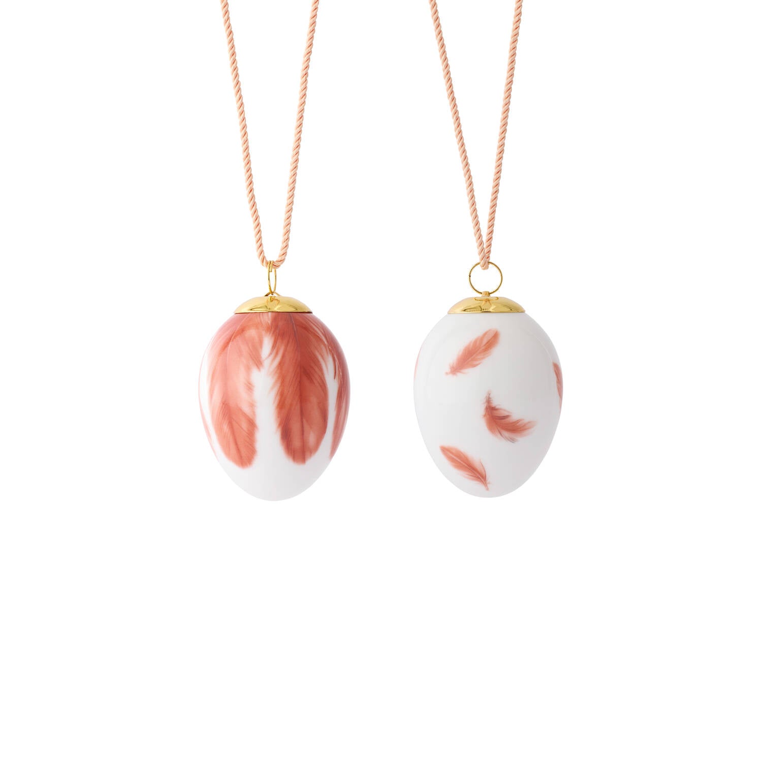 Dekorationsæg 2025, 2 stk - Rødstjertfjer