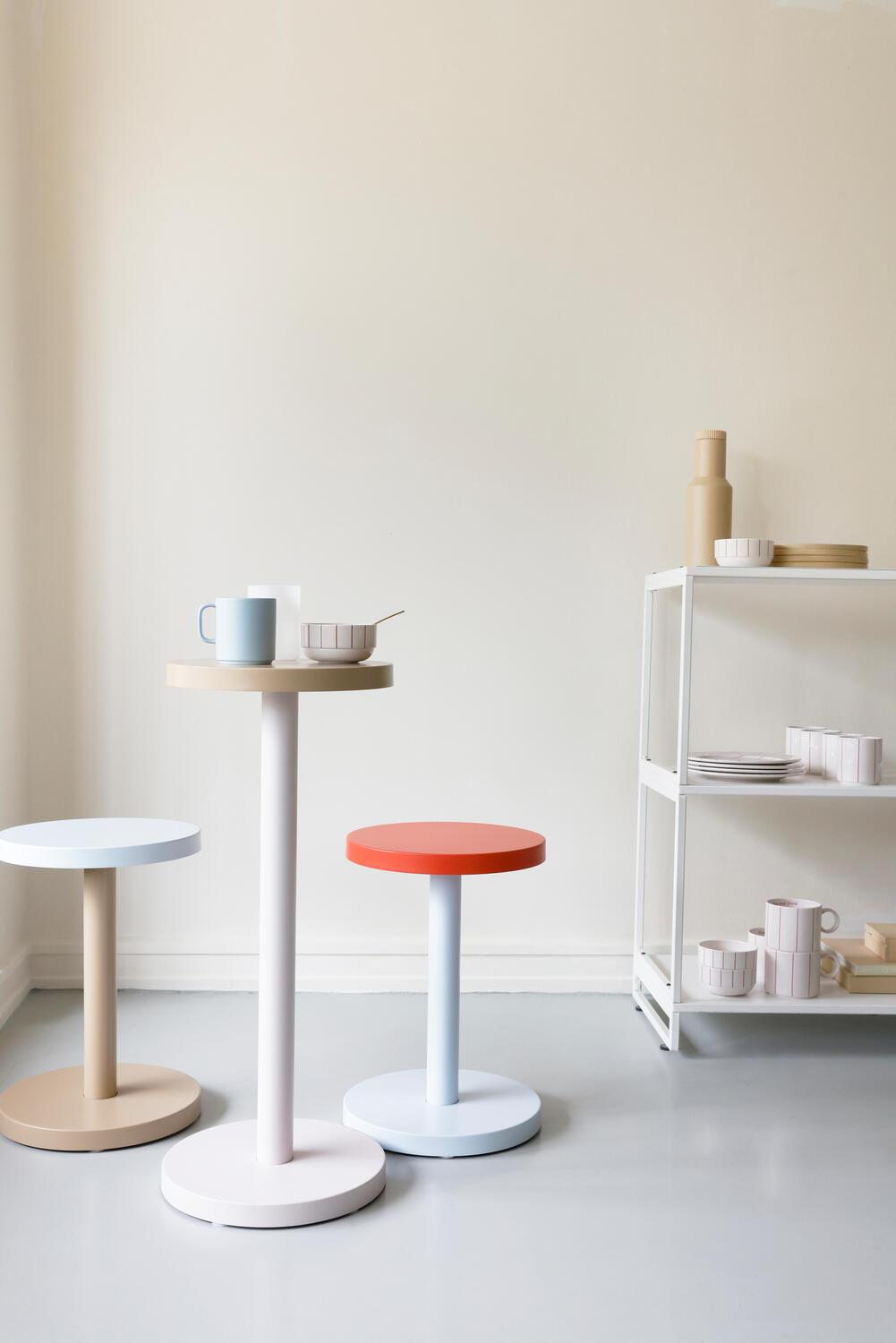Trisse 3-i-1 møbel, small - Ice Blue/red