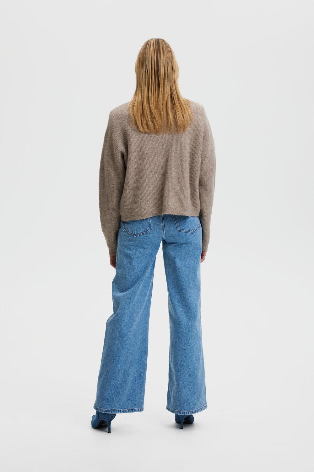 AlphaGZ uldcardigan - Warm Sand Melange