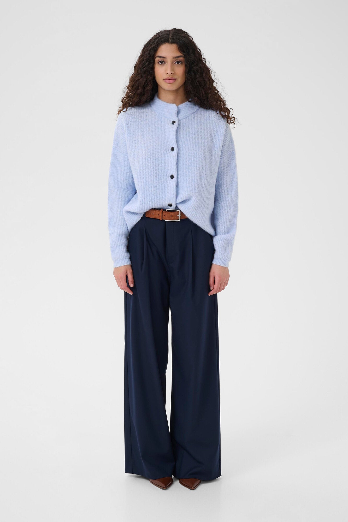 AlphaGZ kort cardigan - Centaurea Mélange