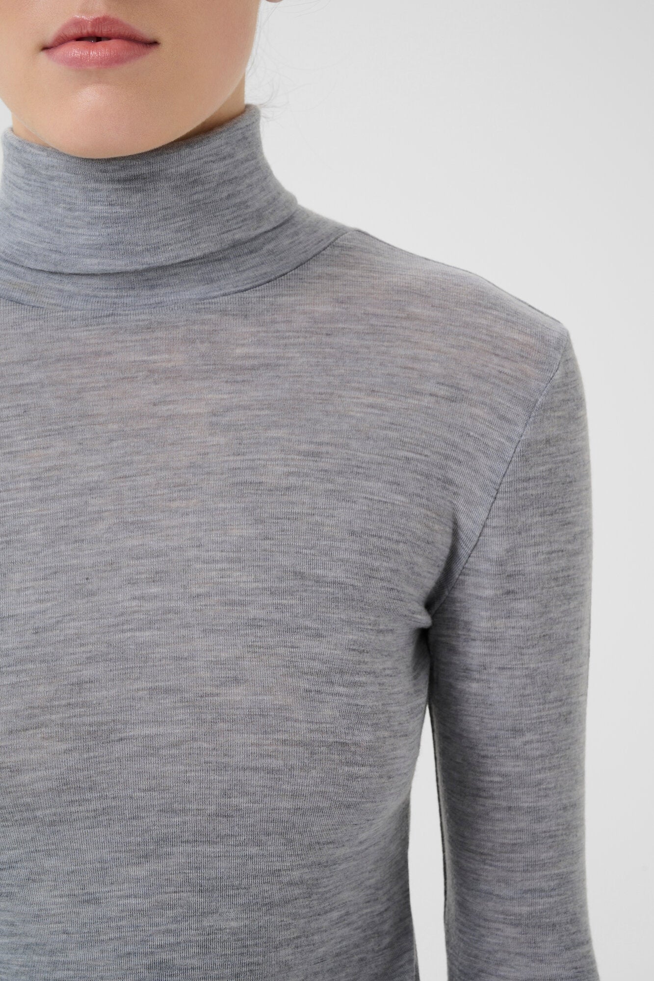 NiniaGZ Wool langærmet t-shirt - Grey Melange