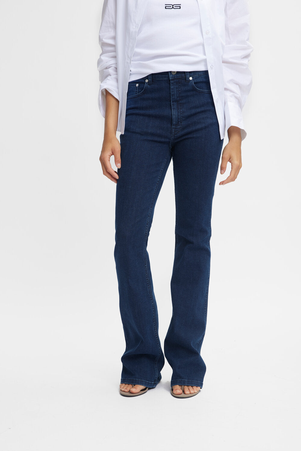 RivyGZ Flared jeans - Dark Blue Washed