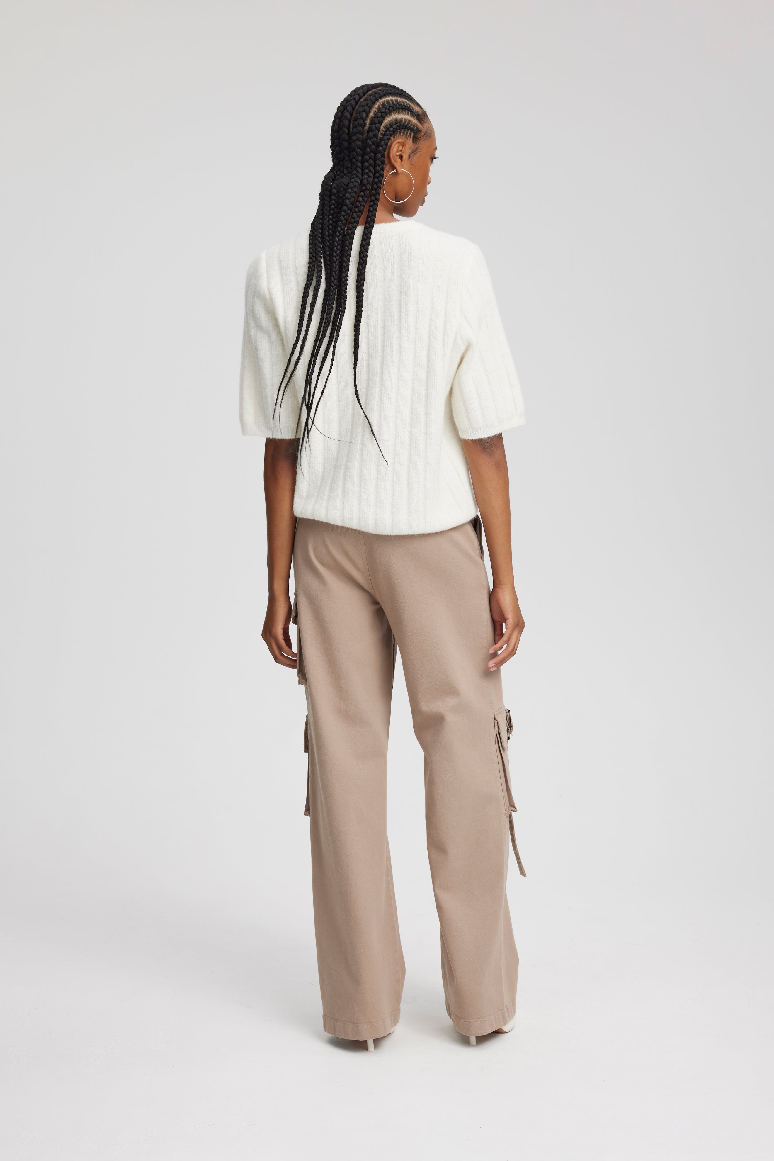 AlphaGZ kortærmet striktrøje - Ivory