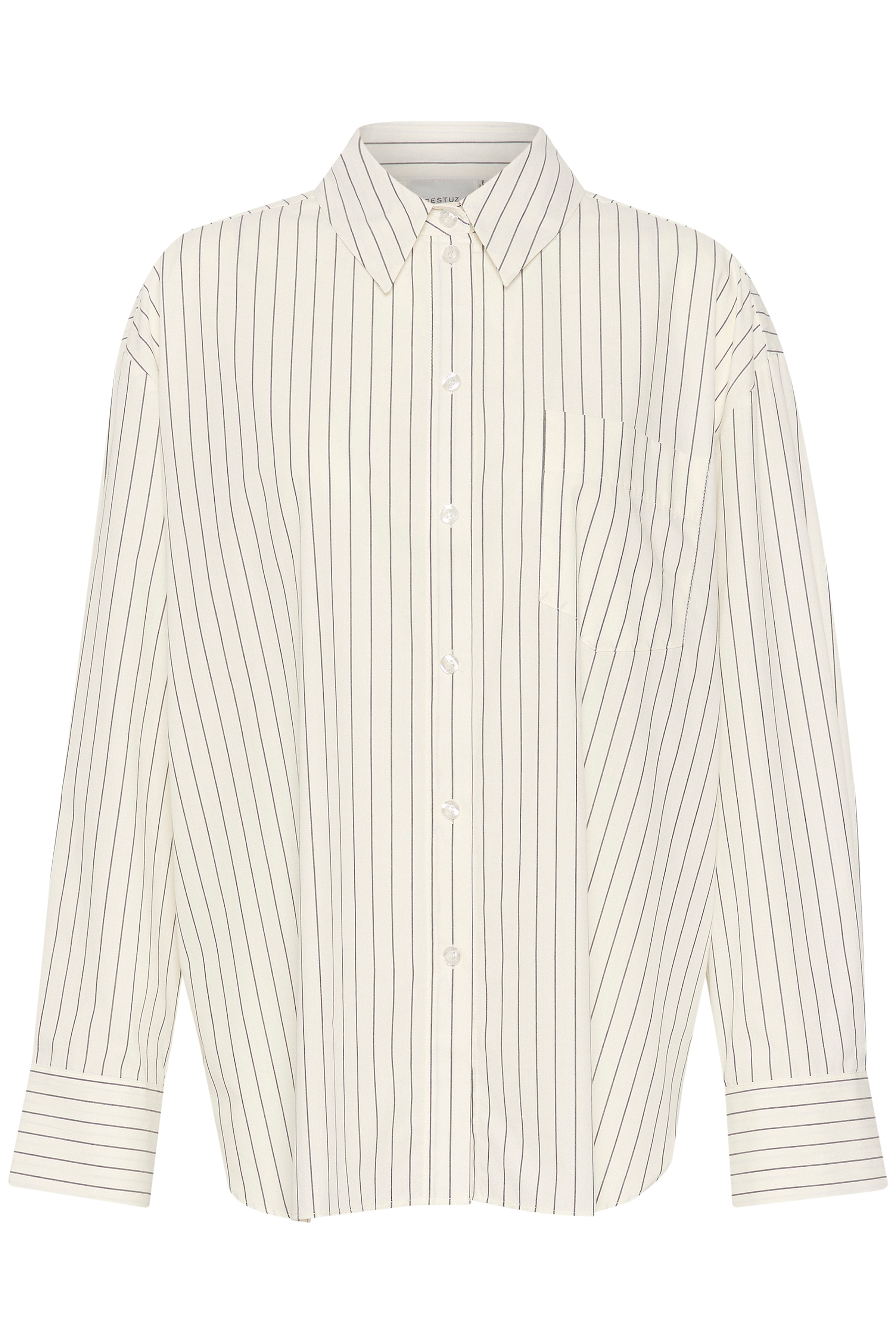NoelleGZ skjorte - White Pinstripe