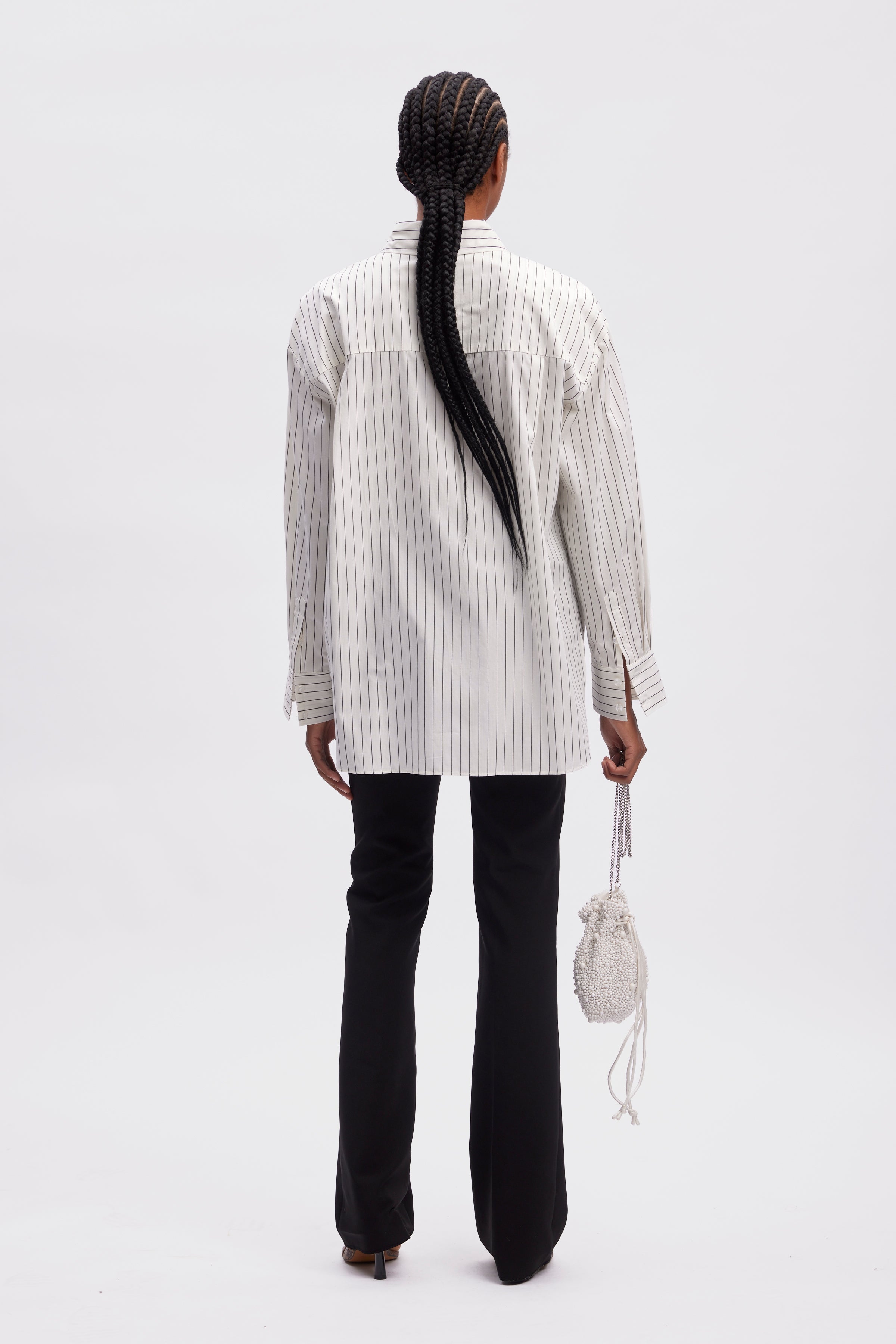 NoelleGZ skjorte - White Pinstripe