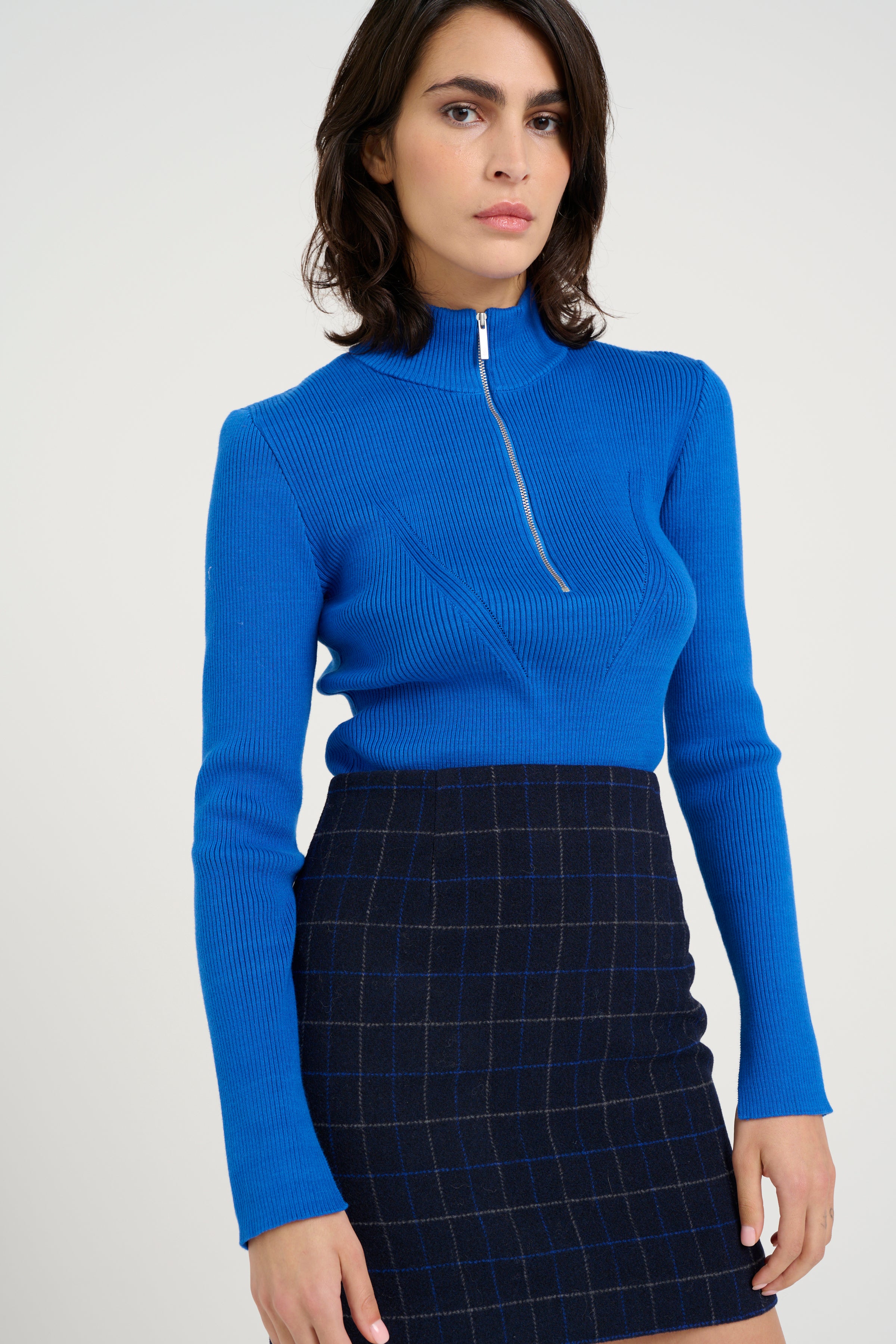 YasmiaGZ striktrøje - Palace Blue