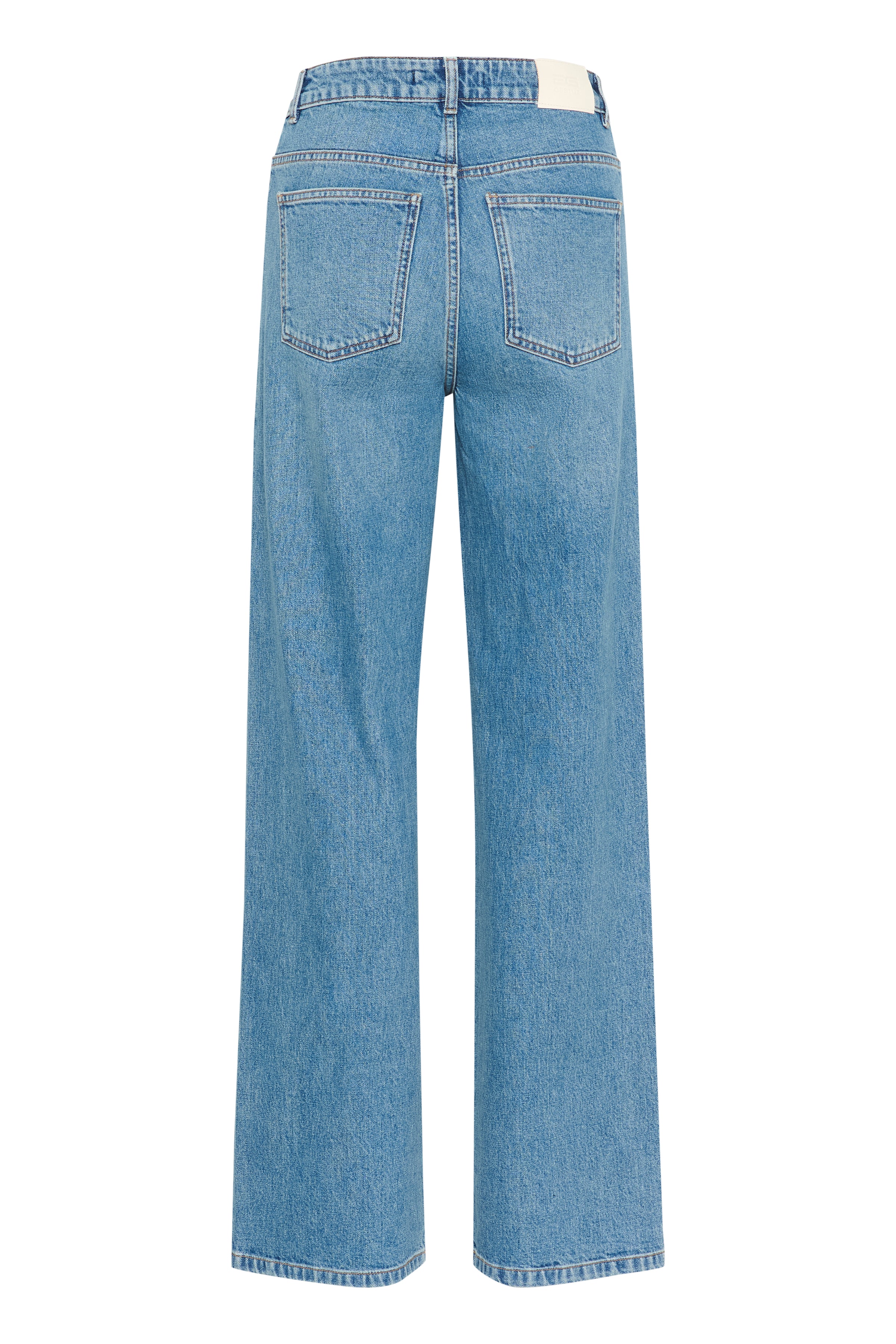 ZolinaGZ wide leg jeans - Washed Mid Blue