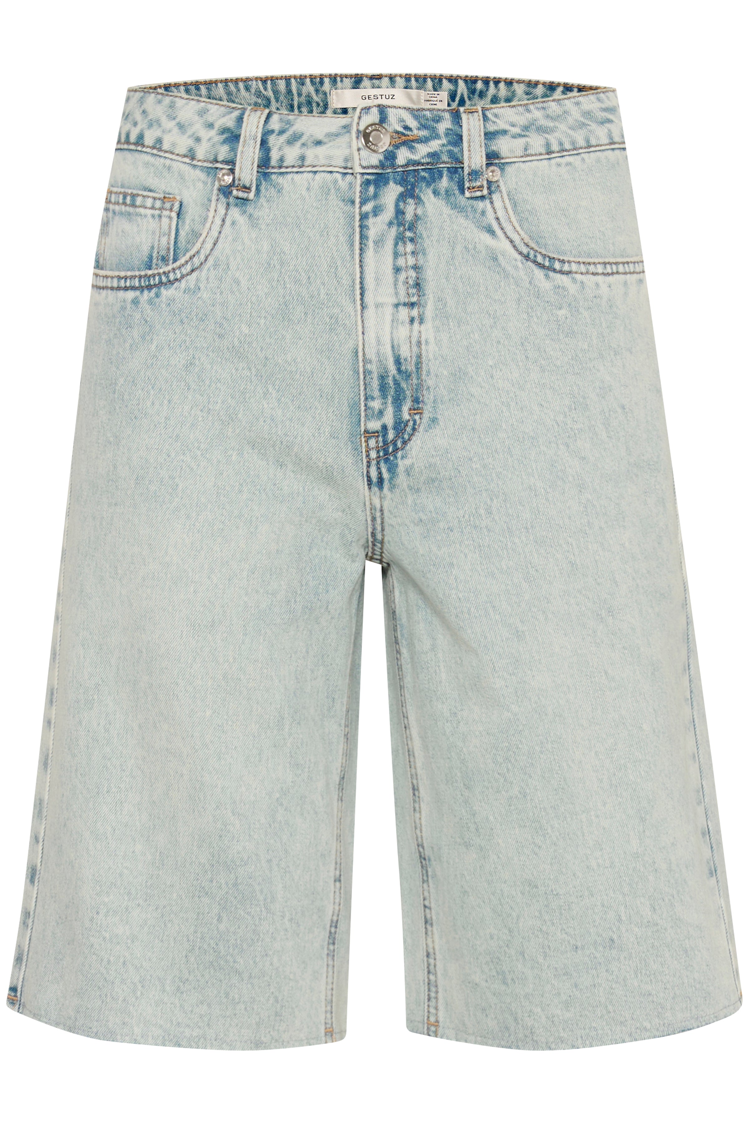 GZAsher denimshorts - Mid Acid Wash