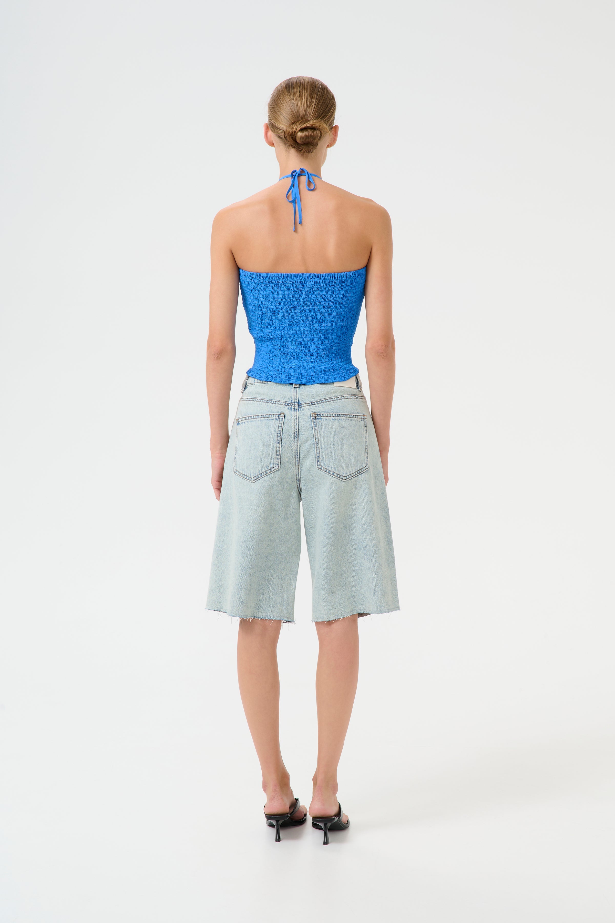 GZAsher denimshorts - Mid Acid Wash